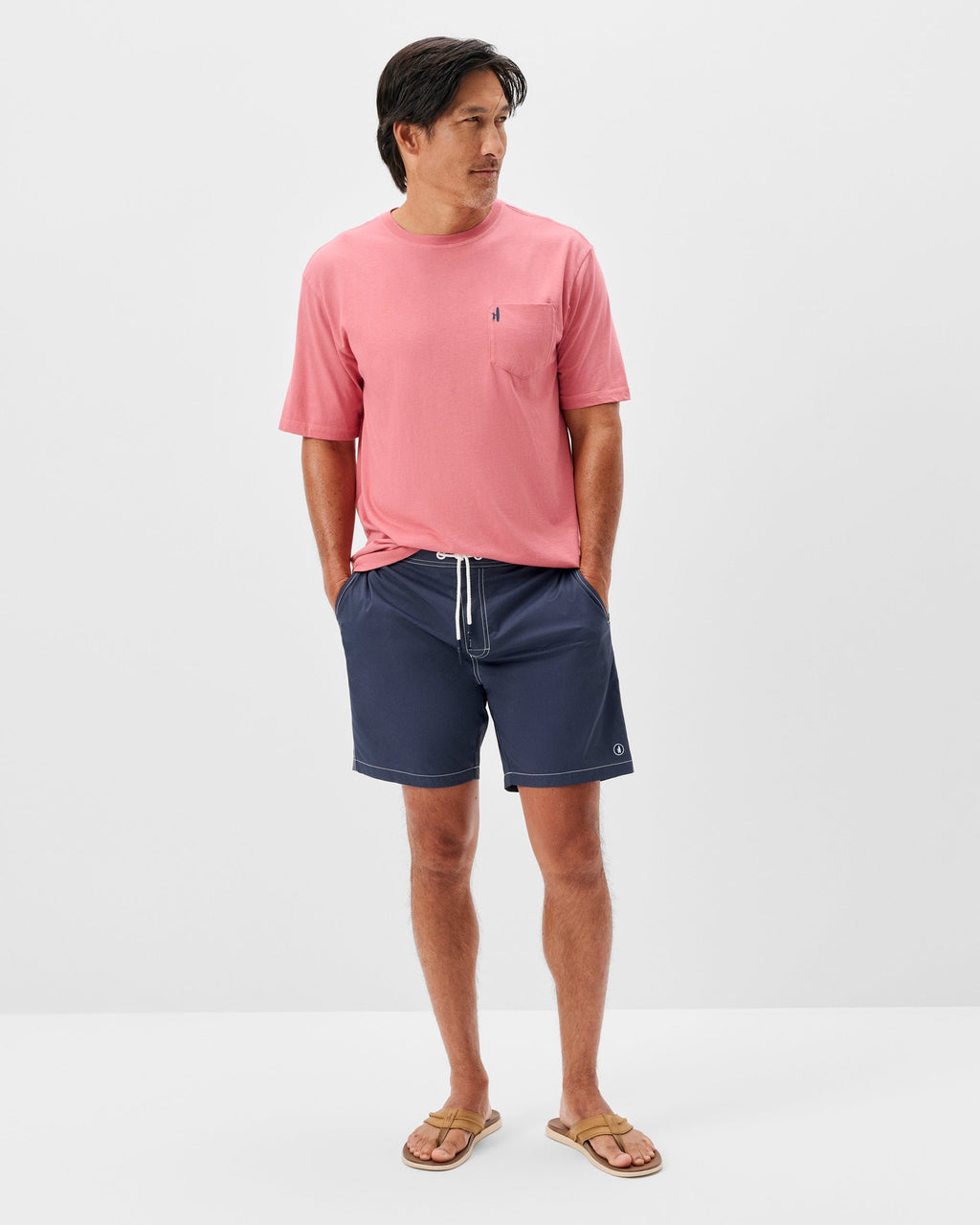 Johnnie-O Arcata Half Elastic 7" Surf Shorts, Space