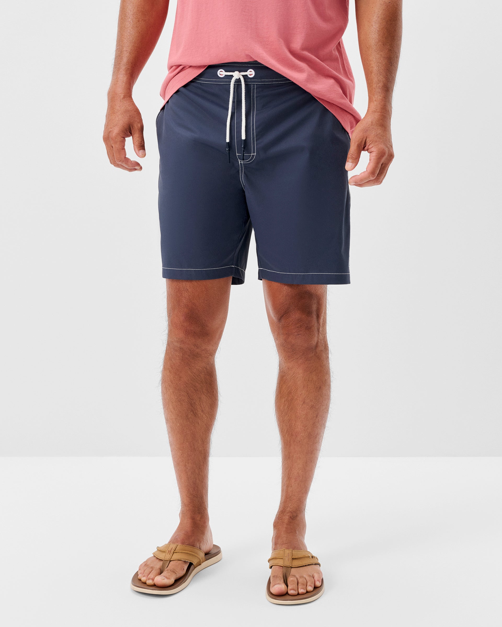 Johnnie-O Arcata Half Elastic 7" Surf Shorts, Space