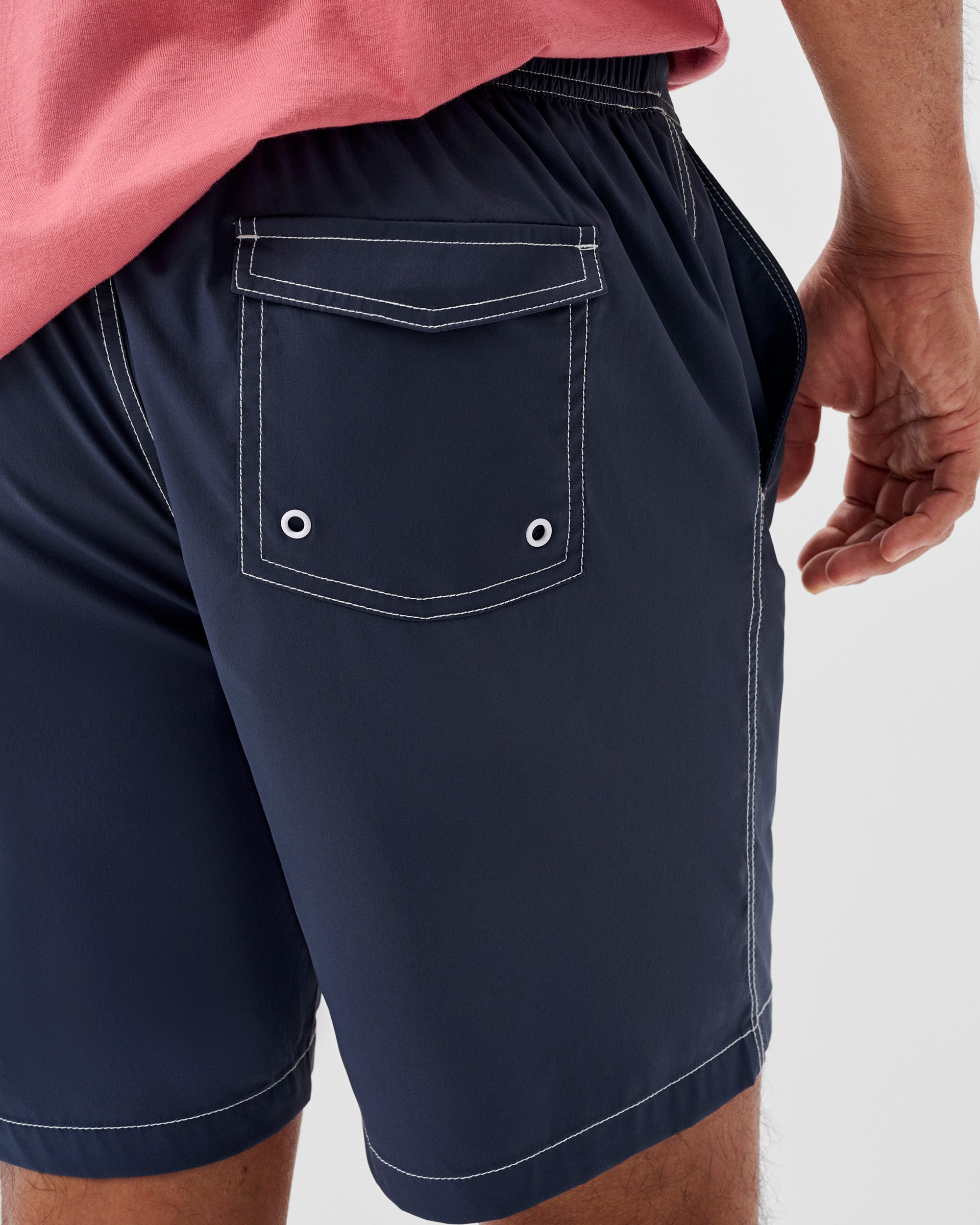 Johnnie-O Arcata Half Elastic 7" Surf Shorts, Space
