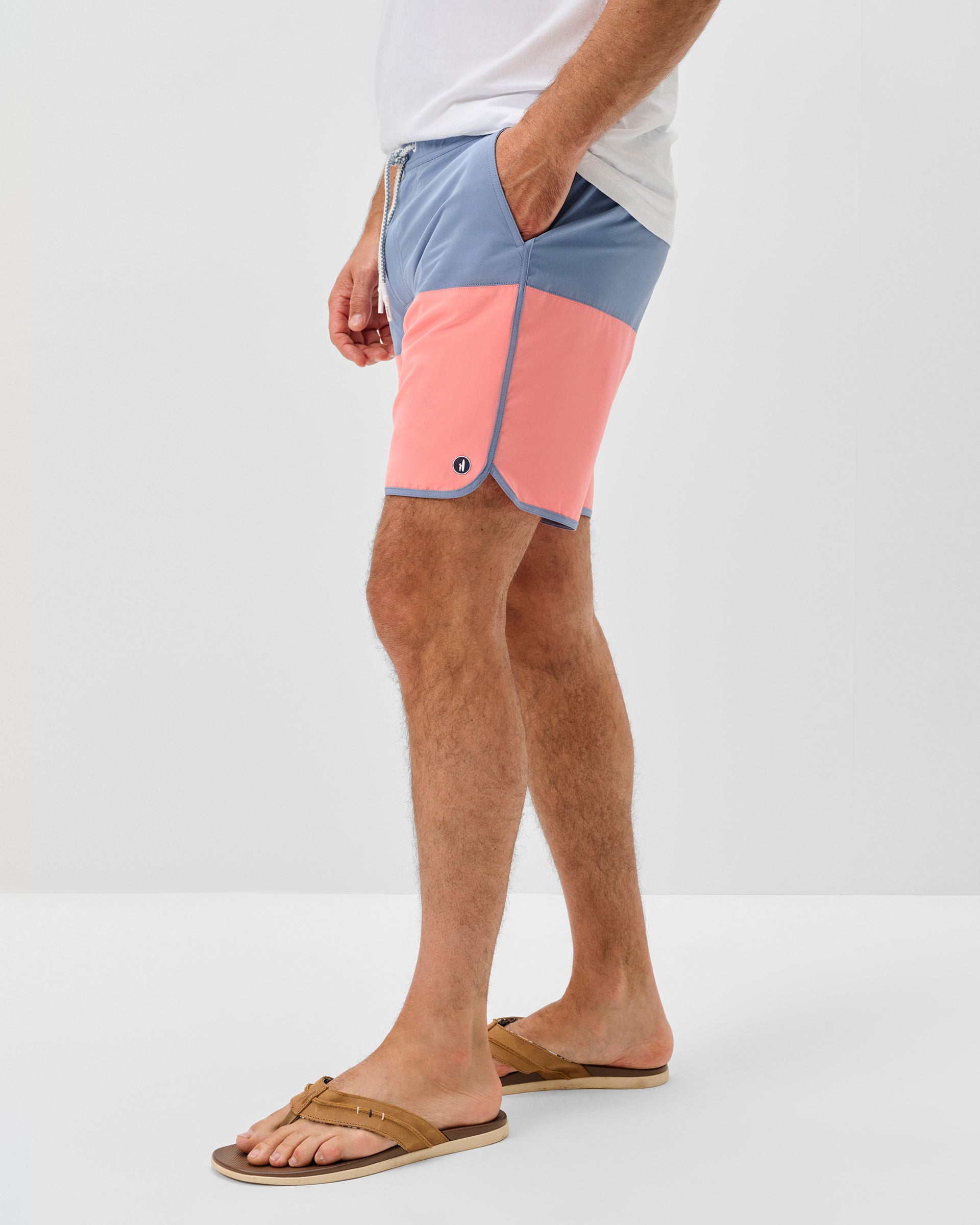 Johnnie-O Half Elastic 7" Swim Trunks - Tully, Noreaster
