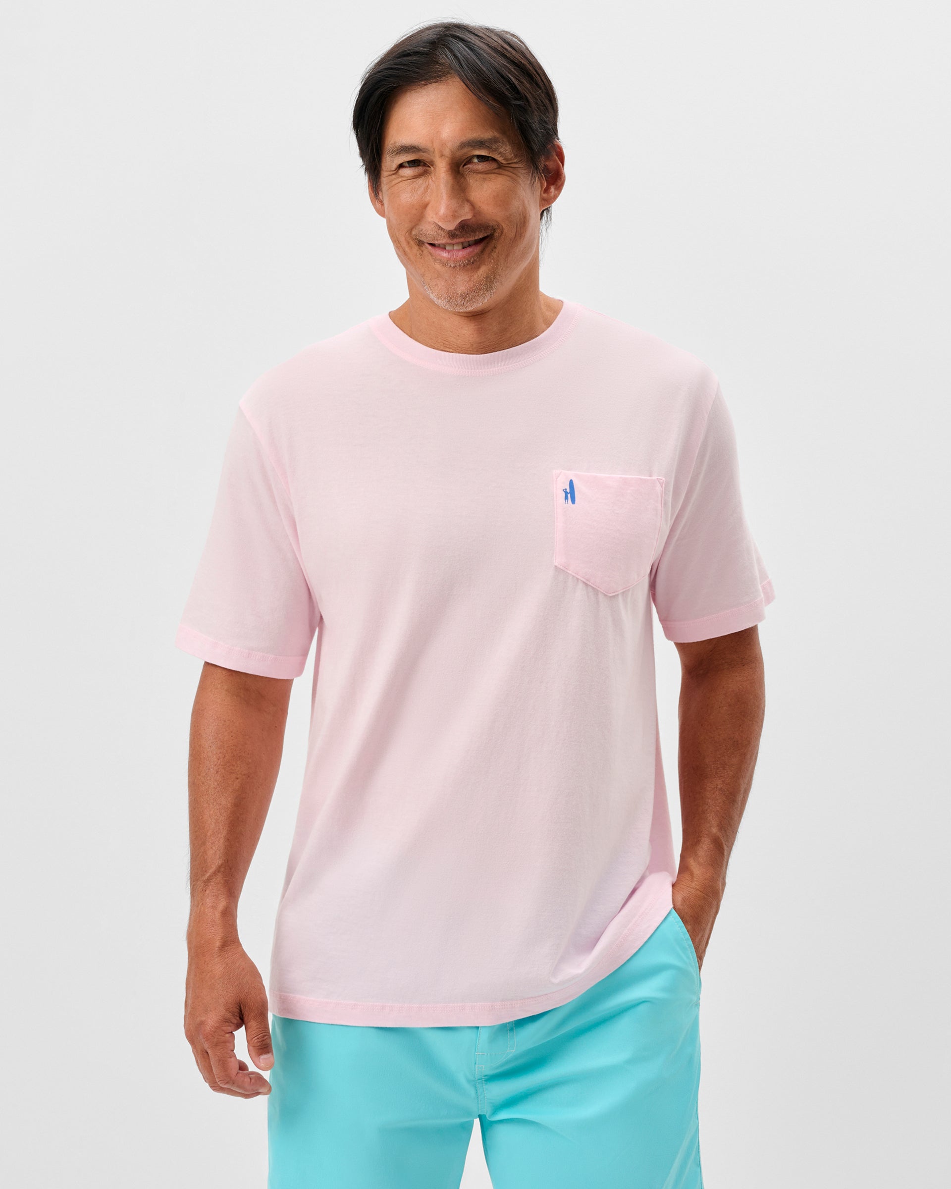 Johnnie-O Dale Cotton Blend T-Shirt - Sandy Soul, Lollipop