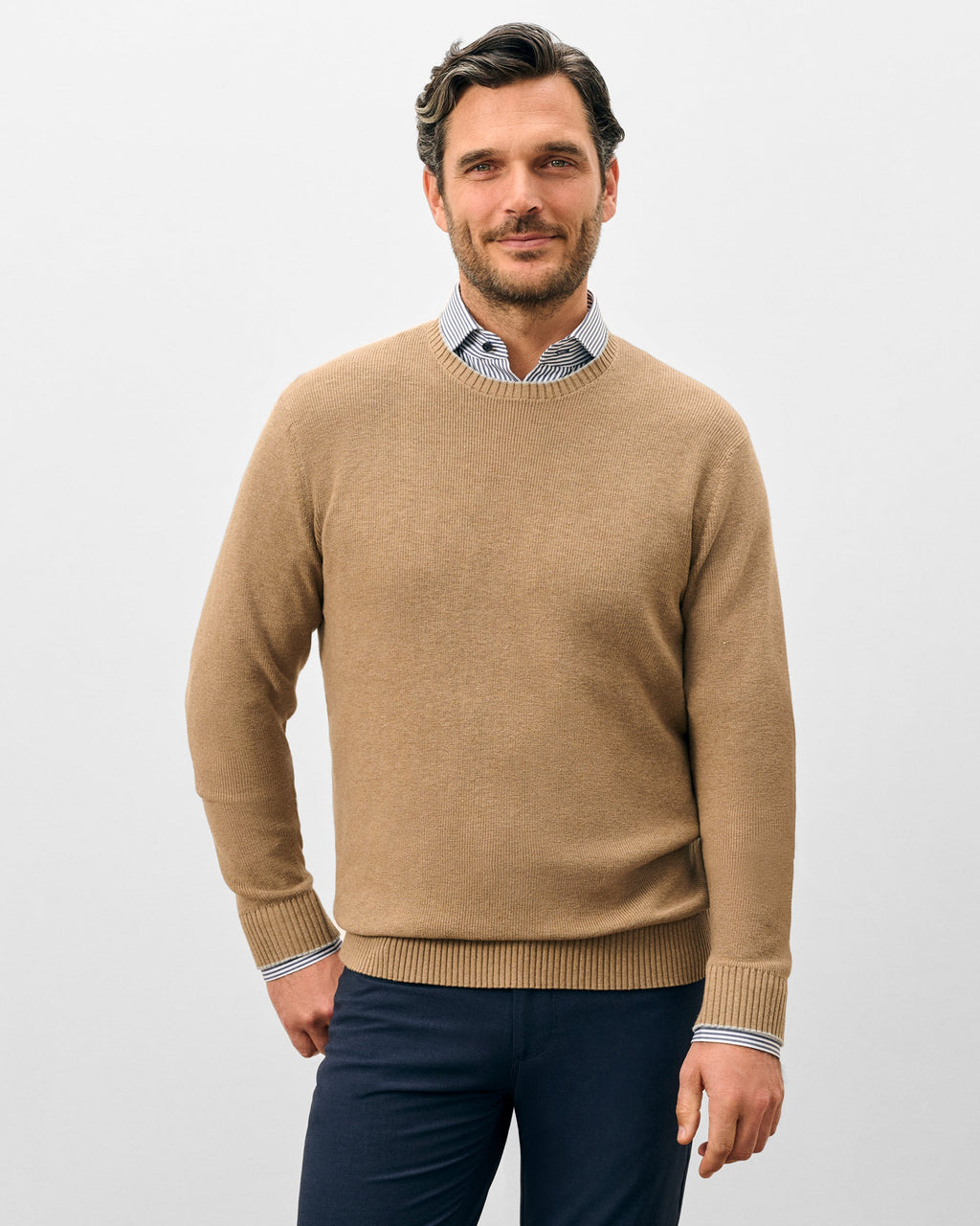 Johnnie-O Hatcher Crewneck Sweater, Alpaca
