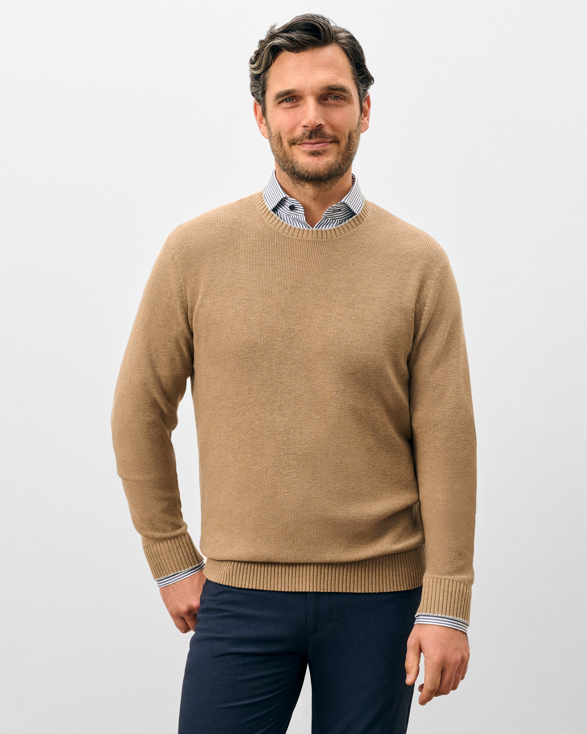 Johnnie-O Hatcher Crewneck Sweater, Alpaca