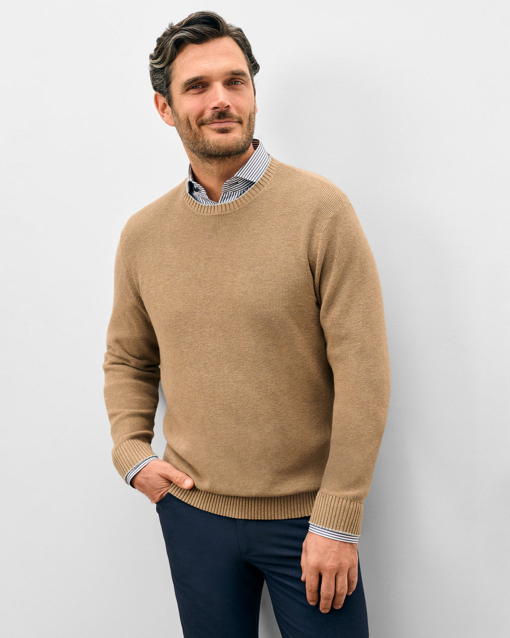 Johnnie-O Hatcher Crewneck Sweater, Alpaca