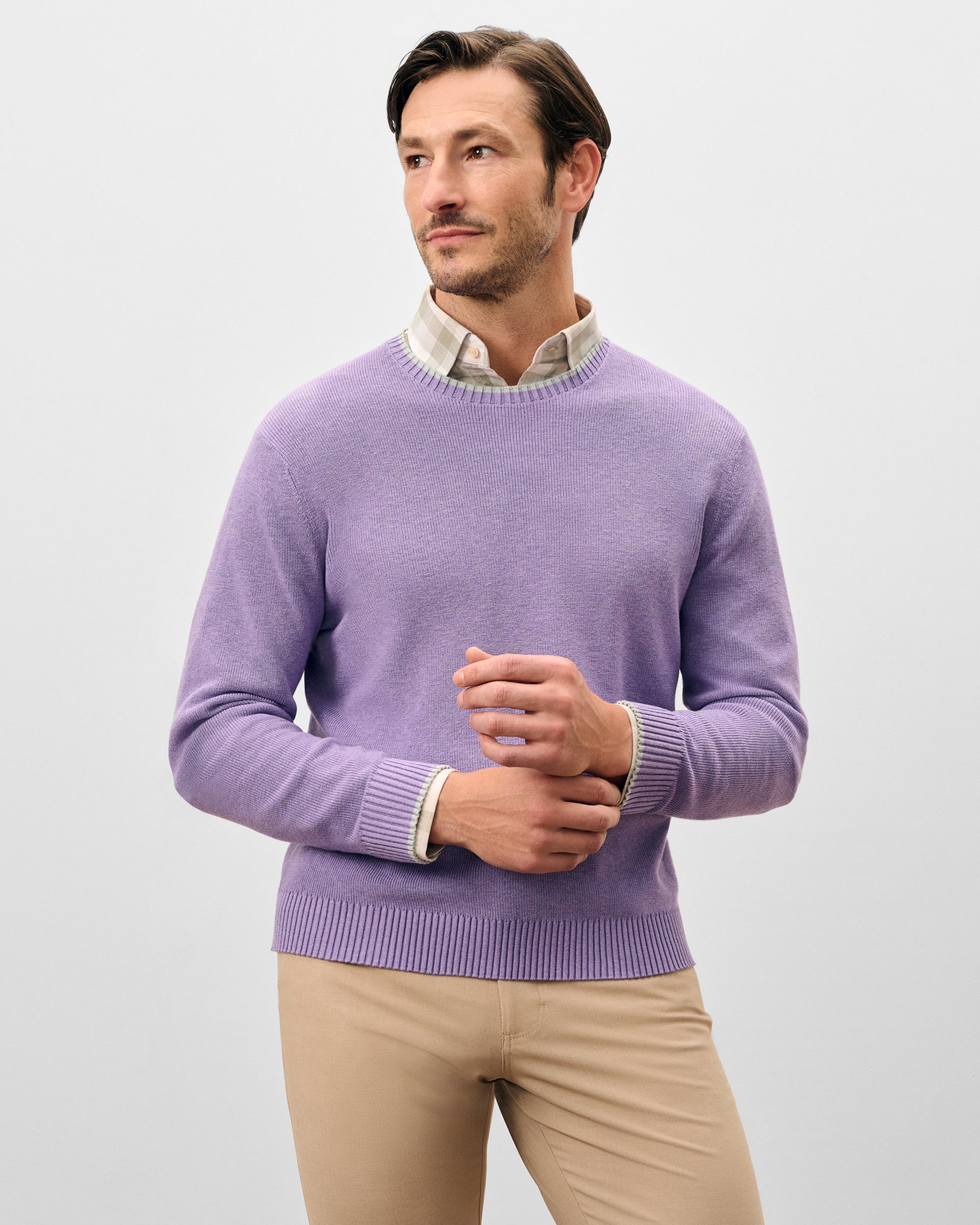 Johnnie-O Hatcher Crewneck Sweater, Galaxy