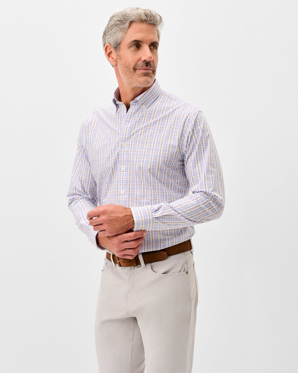 Johnnie-O Everyday Performance Button Down Shirt - Tinsley, Laguna Blue