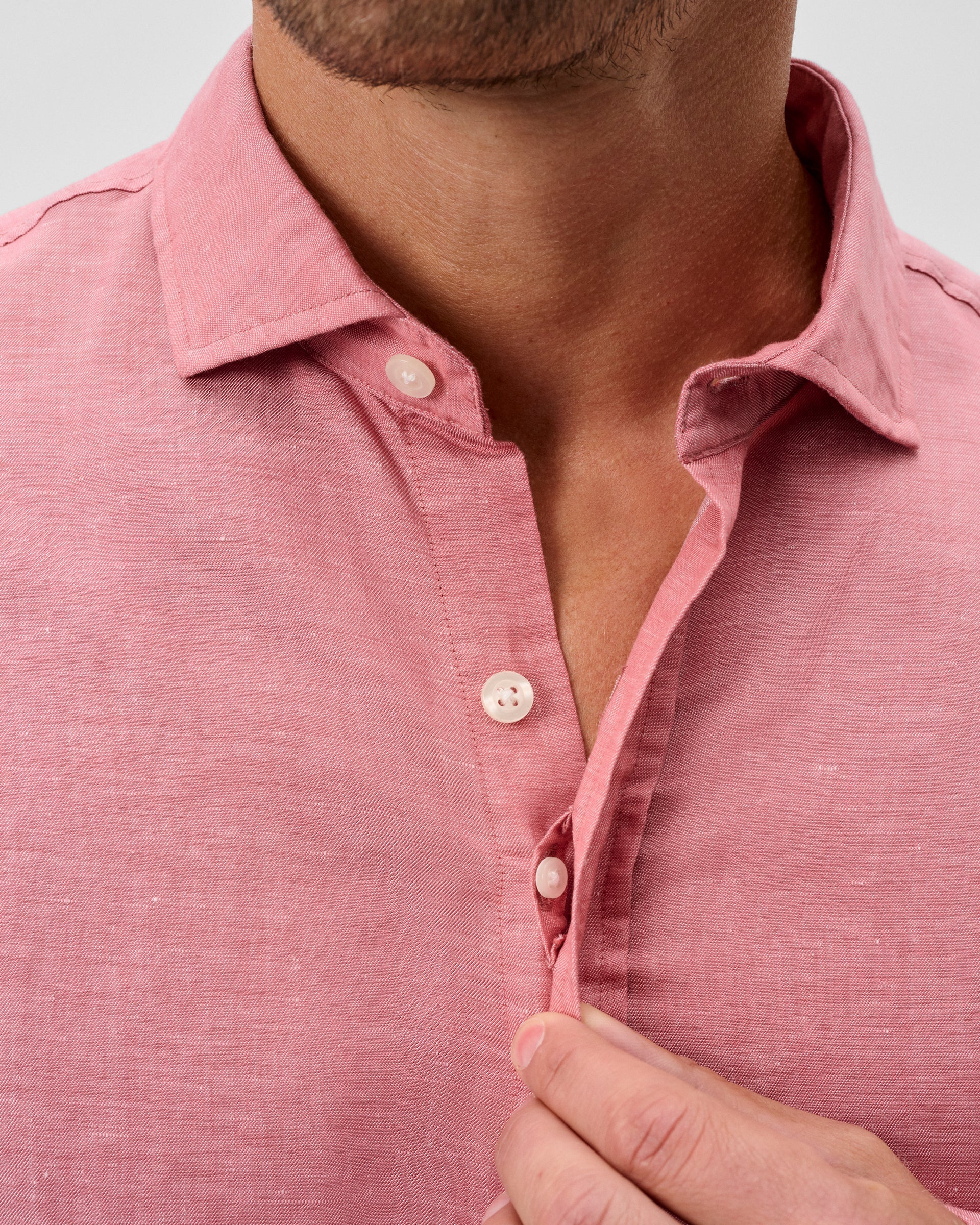 Johnnie-O Linen Button Down Shirt - McCarthy, Malibu Red