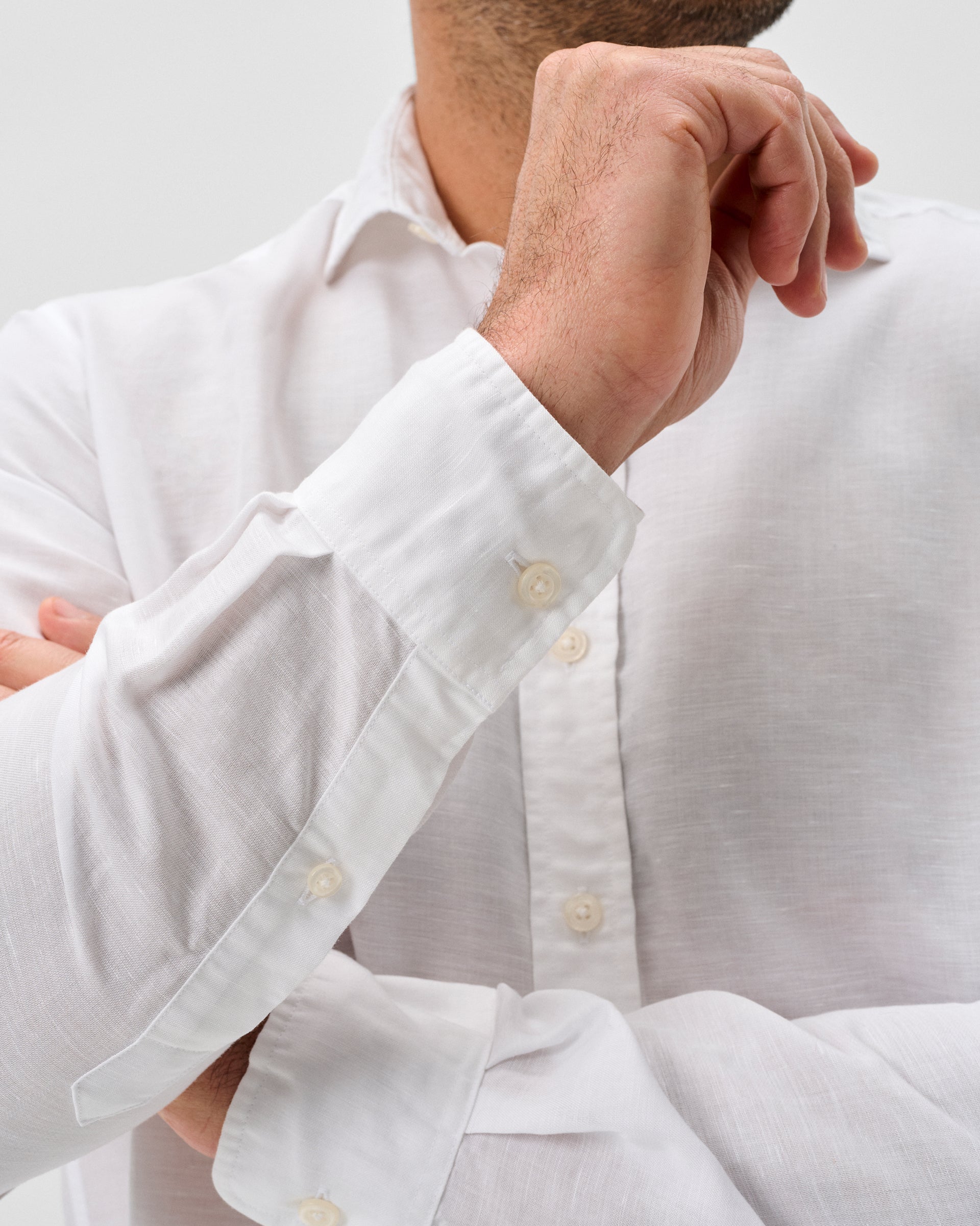 Johnnie-O Linen Button Down Shirt - McCarthy, White