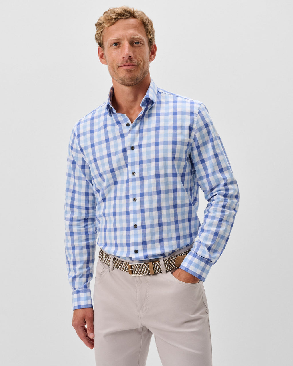 Johnnie-O Hangin Out Button Down Shirt - Candler, Maliblu