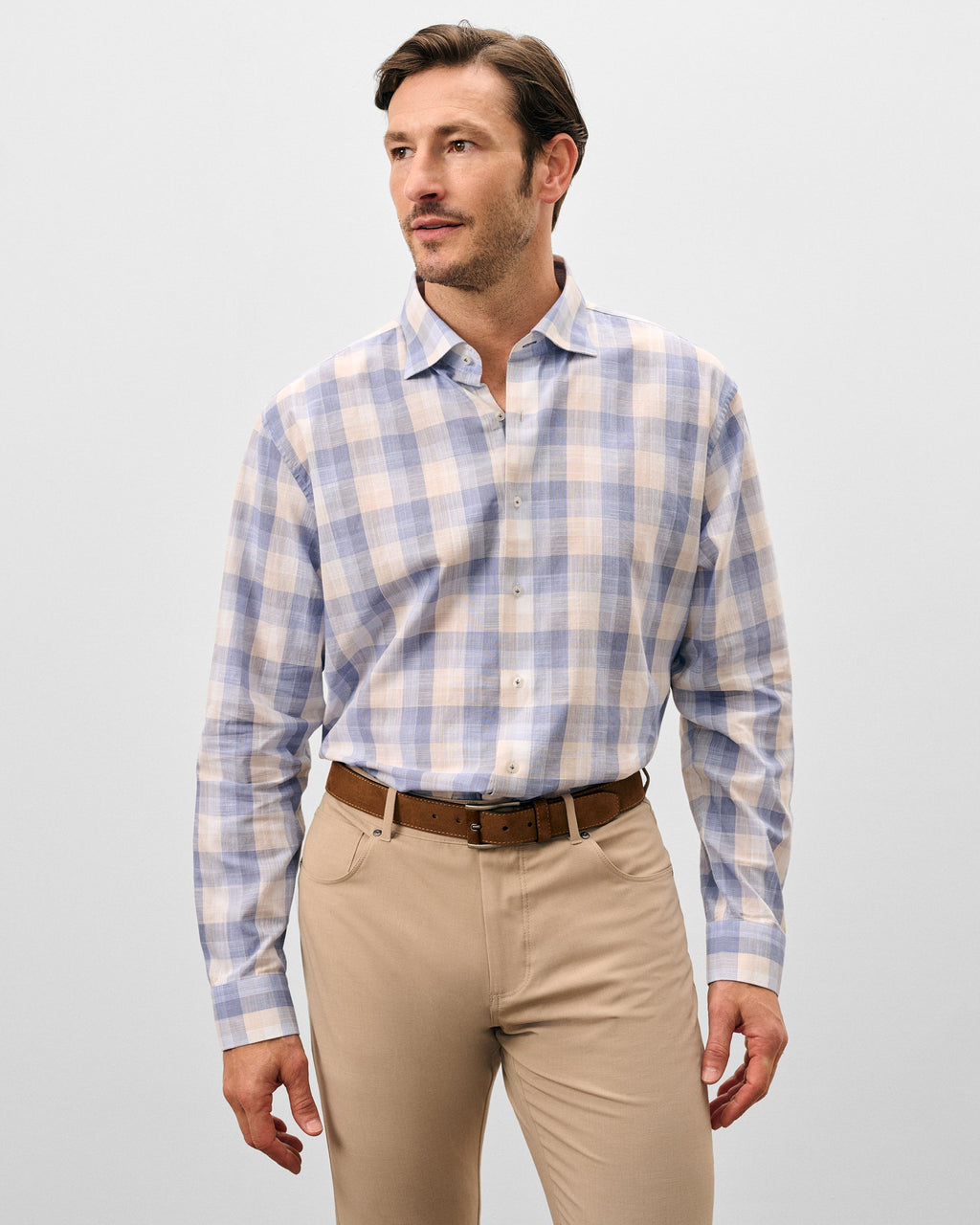 Johnnie-O Cotton Button Down Shirt - Umstead Plaid, Wake
