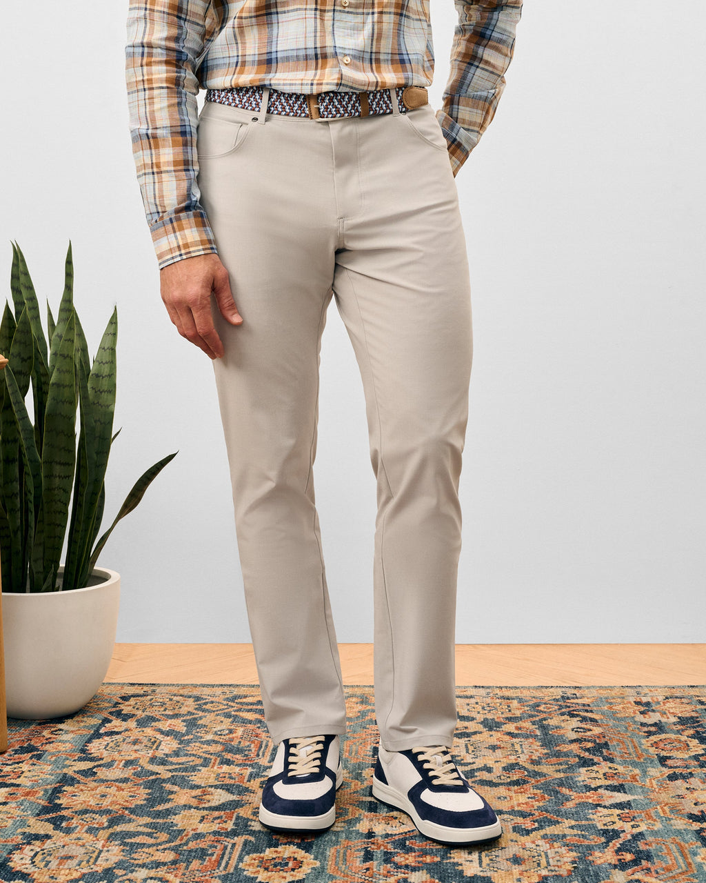 Johnnie-O Gallegos Top Shelf 5-Pocket Pant, Chrome