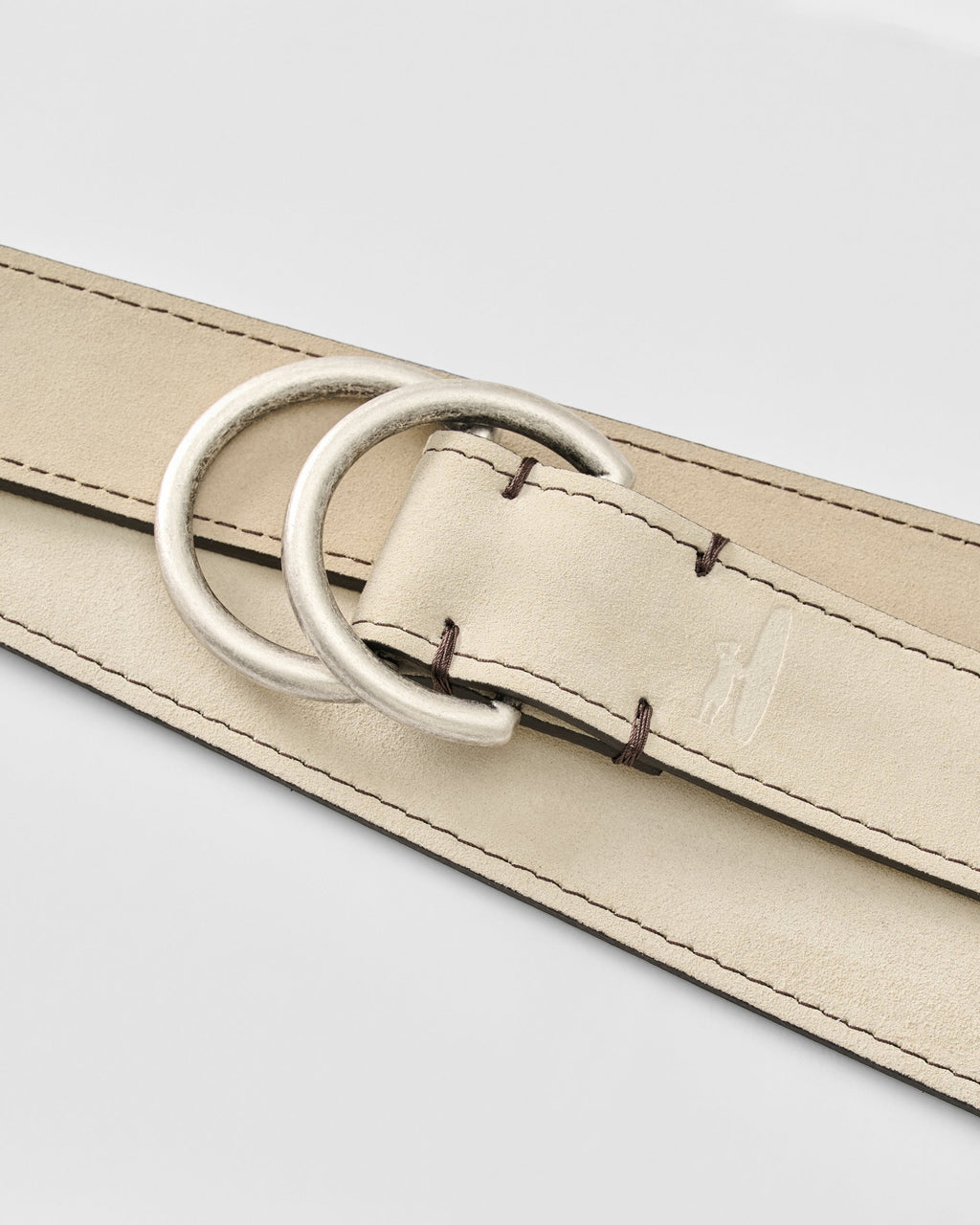 Johnnie-O O-Ring Suede Belt, Light Tan