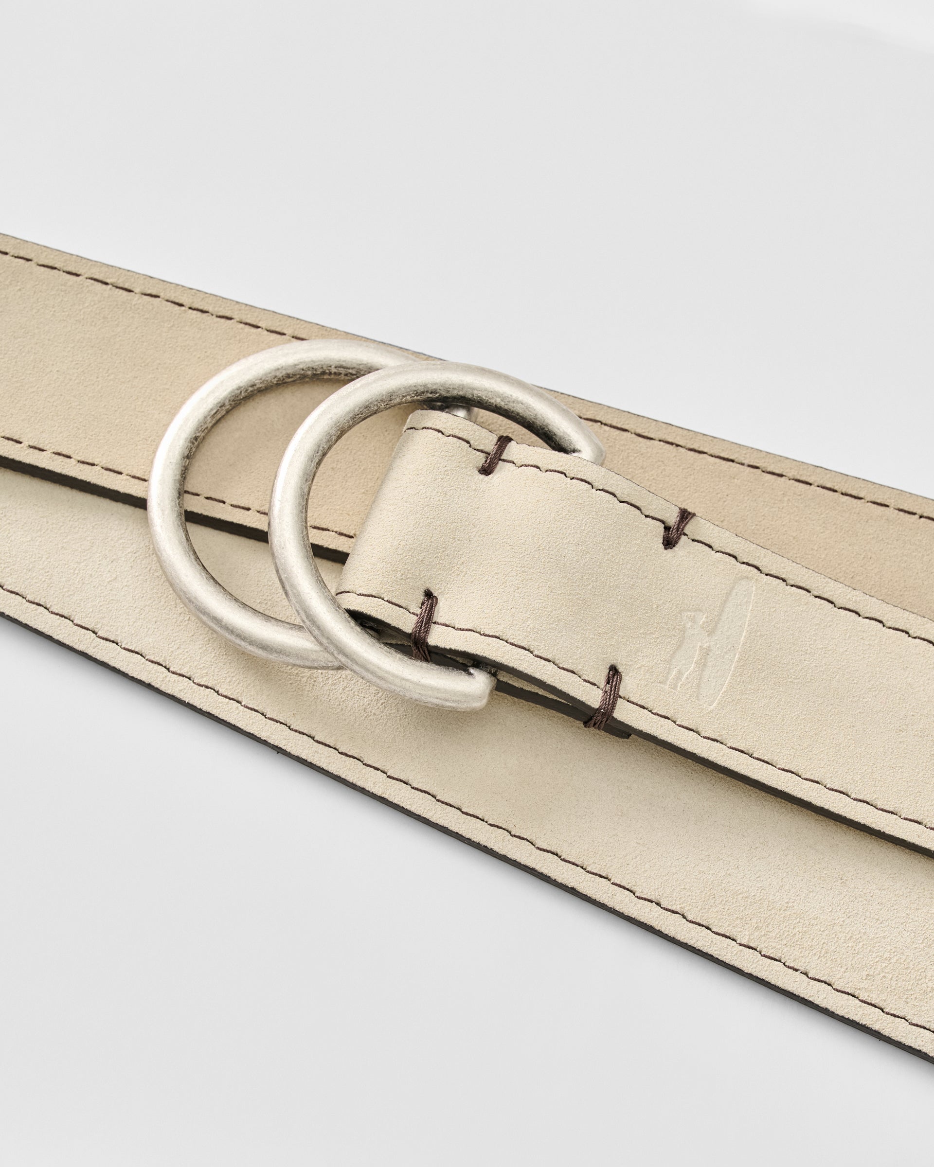 Johnnie-O O-Ring Suede Belt, Light Tan