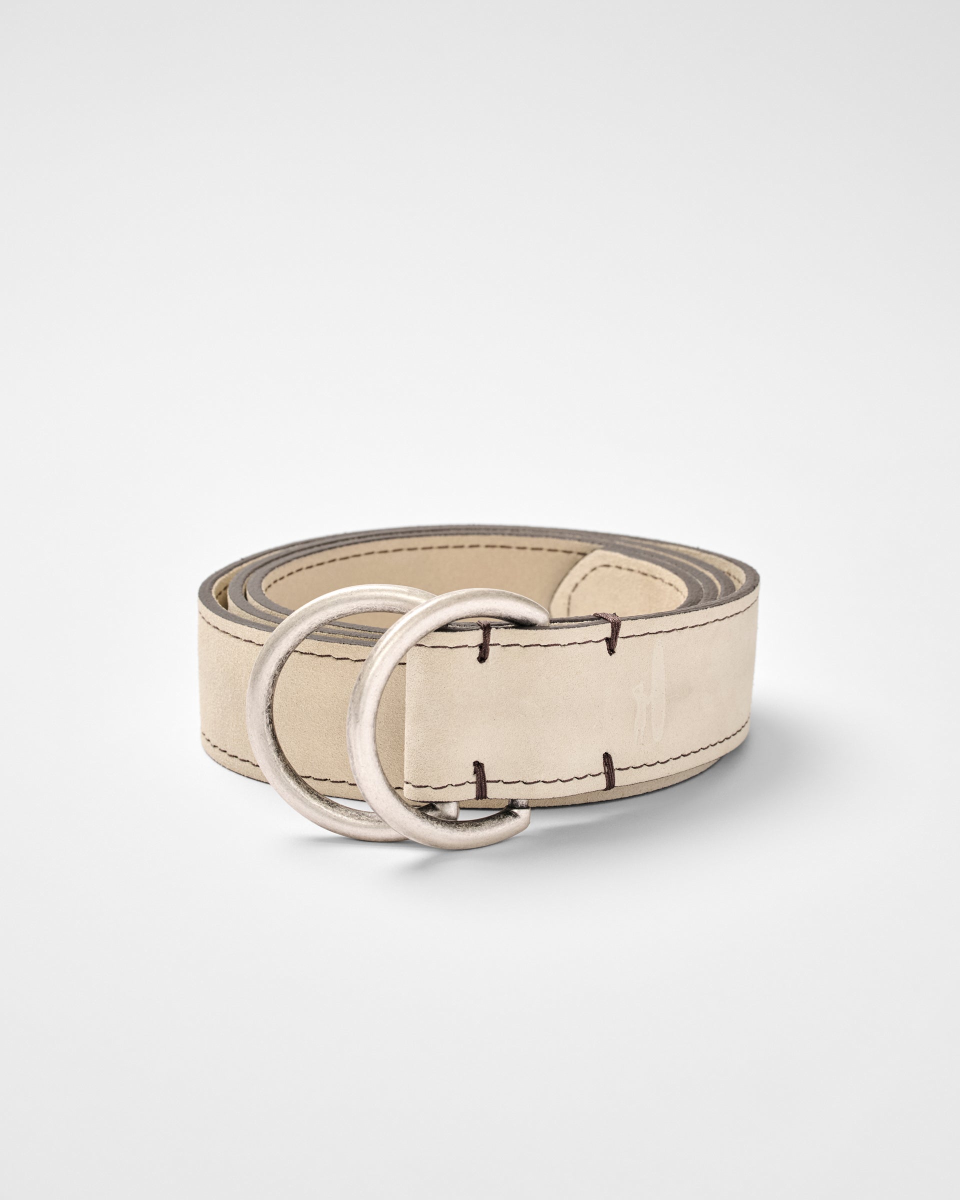 Johnnie-O O-Ring Suede Belt, Light Tan