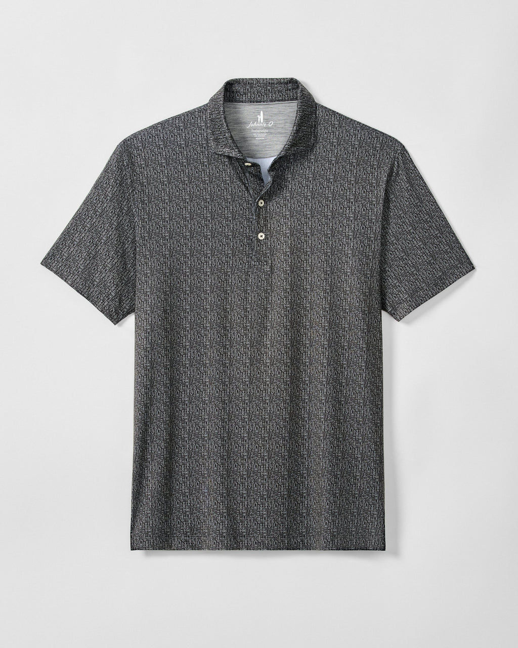 Johnnie-O Featherweight Performance Polo - Popping Tops, Black