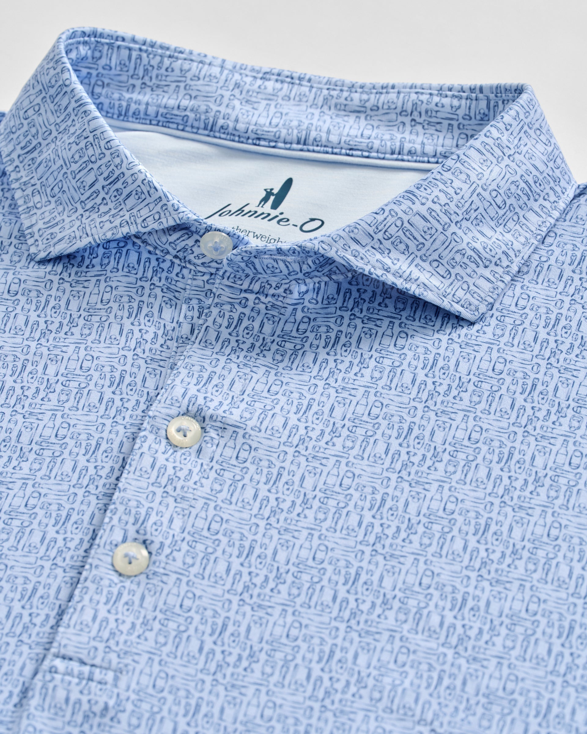 Johnnie-O Featherweight Performance Polo - Popping Tops, Kona