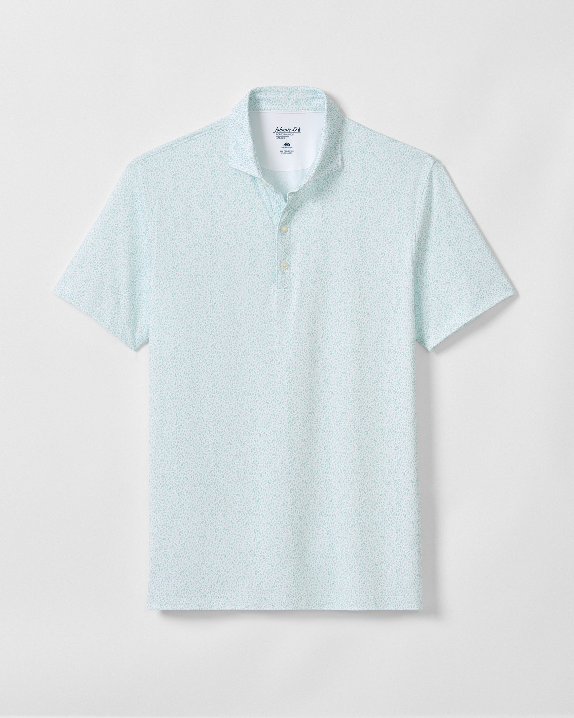 Johnnie-O Performance Jersey Polo - Prawn, Cilantro