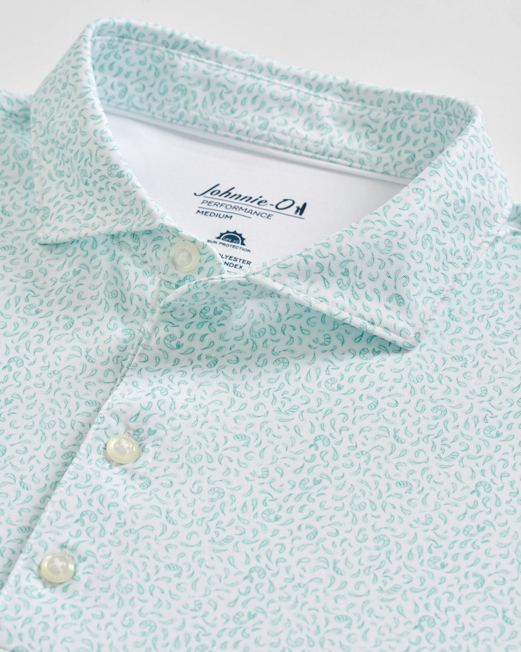 Johnnie-O Performance Jersey Polo - Prawn, Cilantro