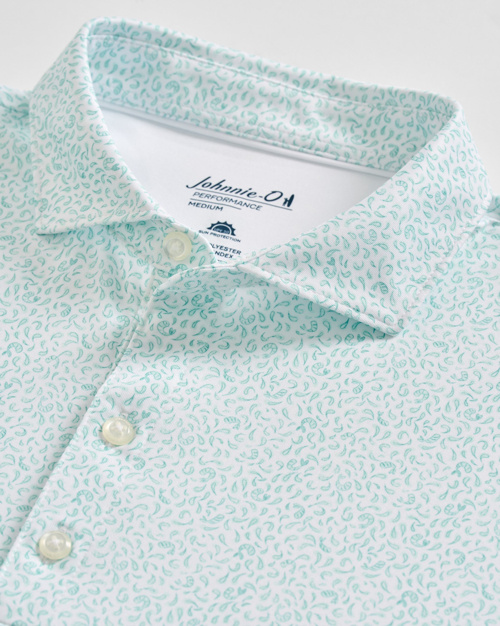 Johnnie-O Performance Jersey Polo - Prawn, Cilantro