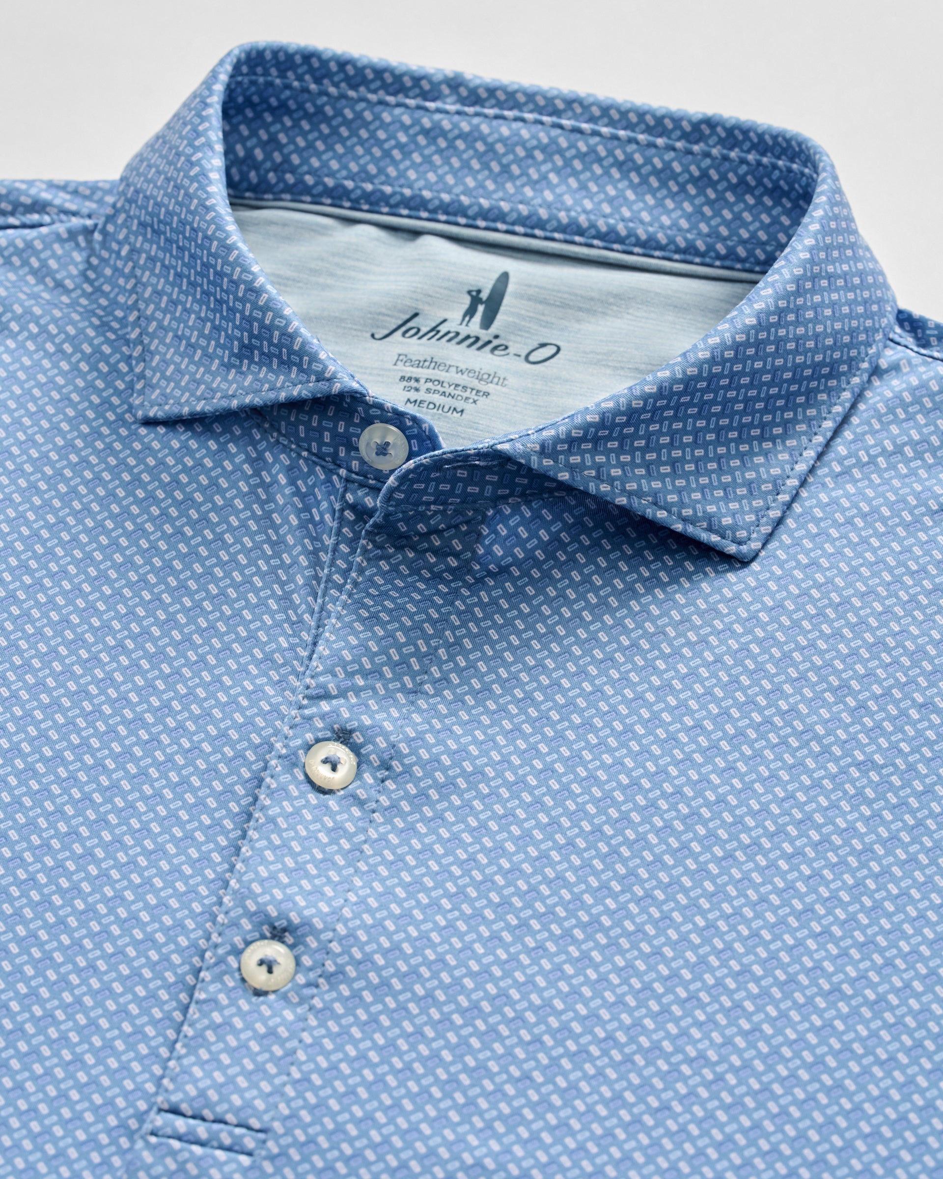 Johnnie-O Performance Featherweight Polo - Ralph, Carbon Fiber
