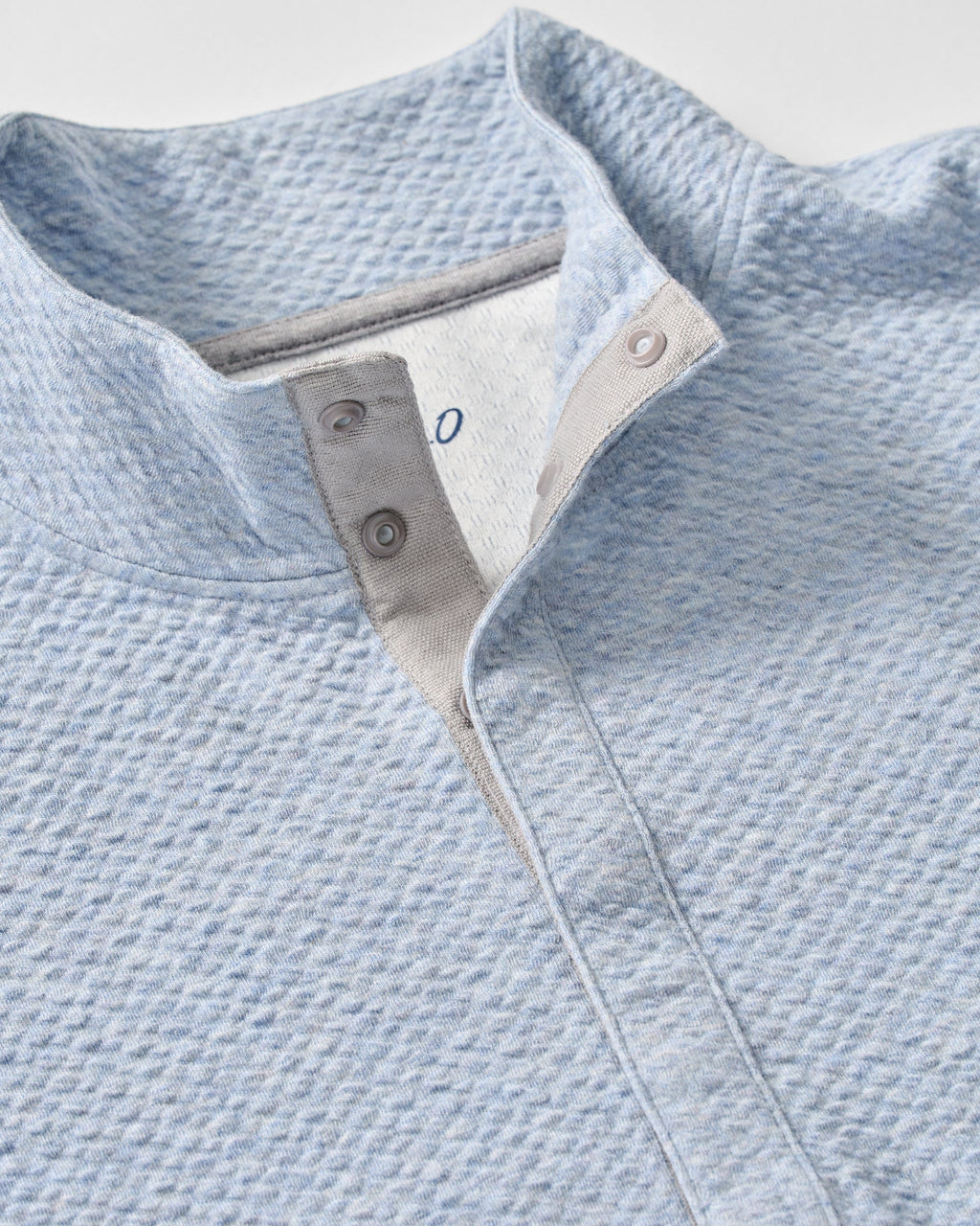 Johnnie-O Ransel Hidden Snap Pullover, Maliblu