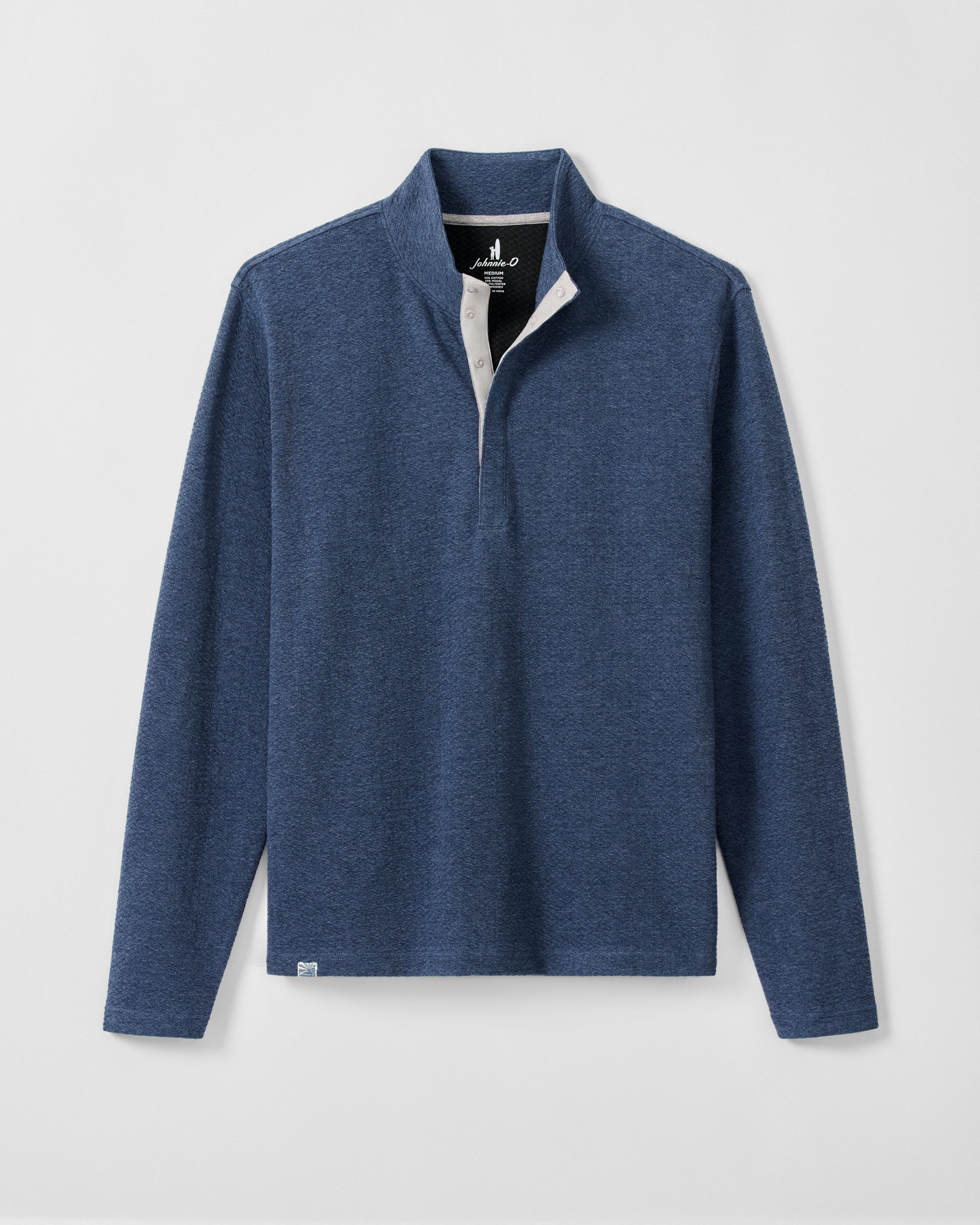 Johnnie-O Ransel Hidden Snap Pullover, Navy
