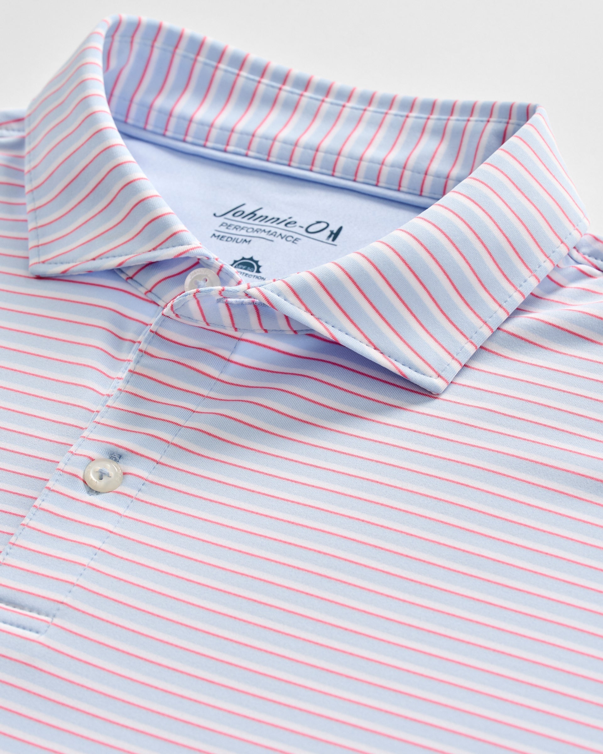 Johnnie-O Performance Jersey Polo - Rez Stripe, Kona