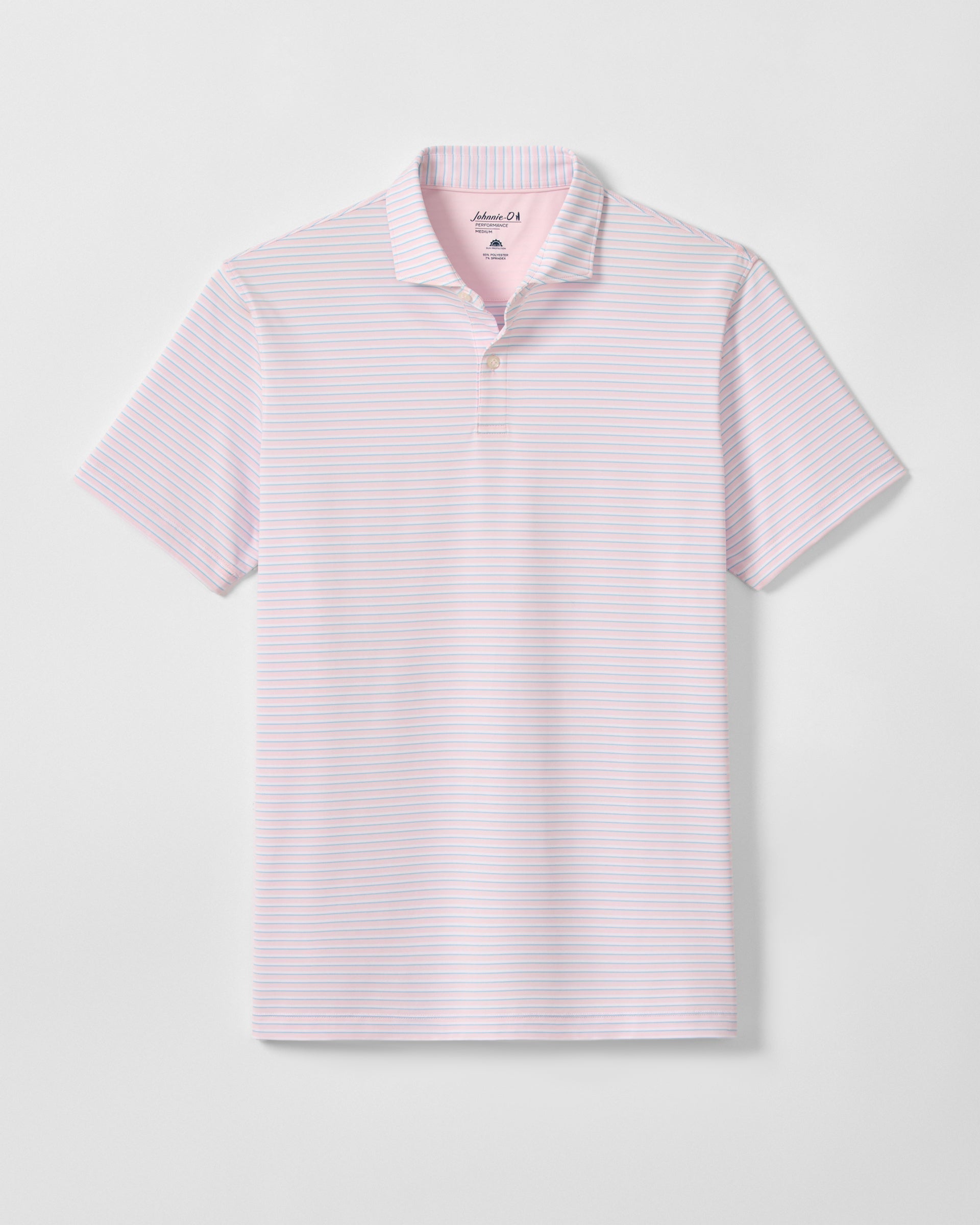 Johnnie-O Performance Jersey Polo - Rez Stripe, Lollipop