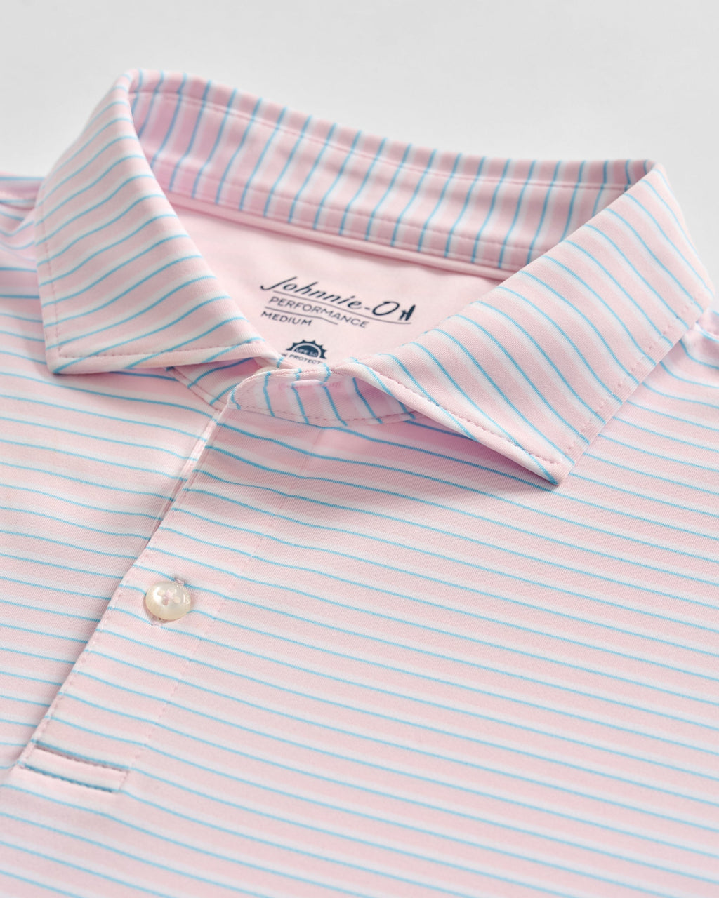Johnnie-O Performance Jersey Polo - Rez Stripe, Lollipop