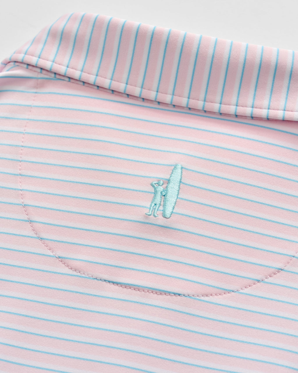 Johnnie-O Performance Jersey Polo - Rez Stripe, Lollipop