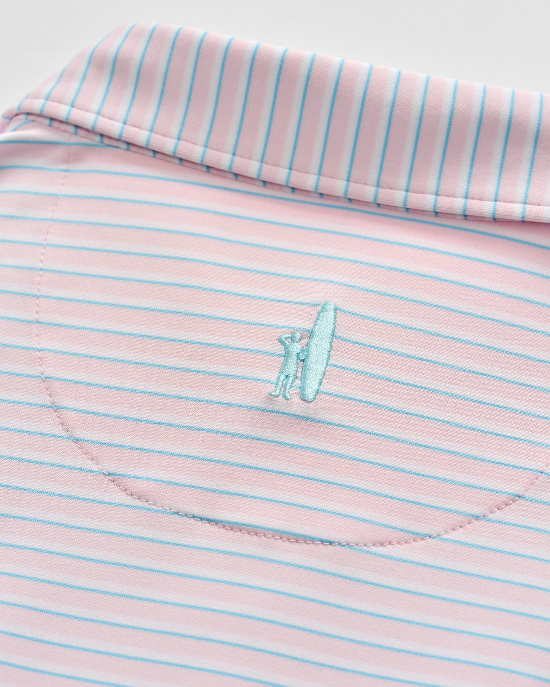 Johnnie-O Performance Jersey Polo - Rez Stripe, Lollipop