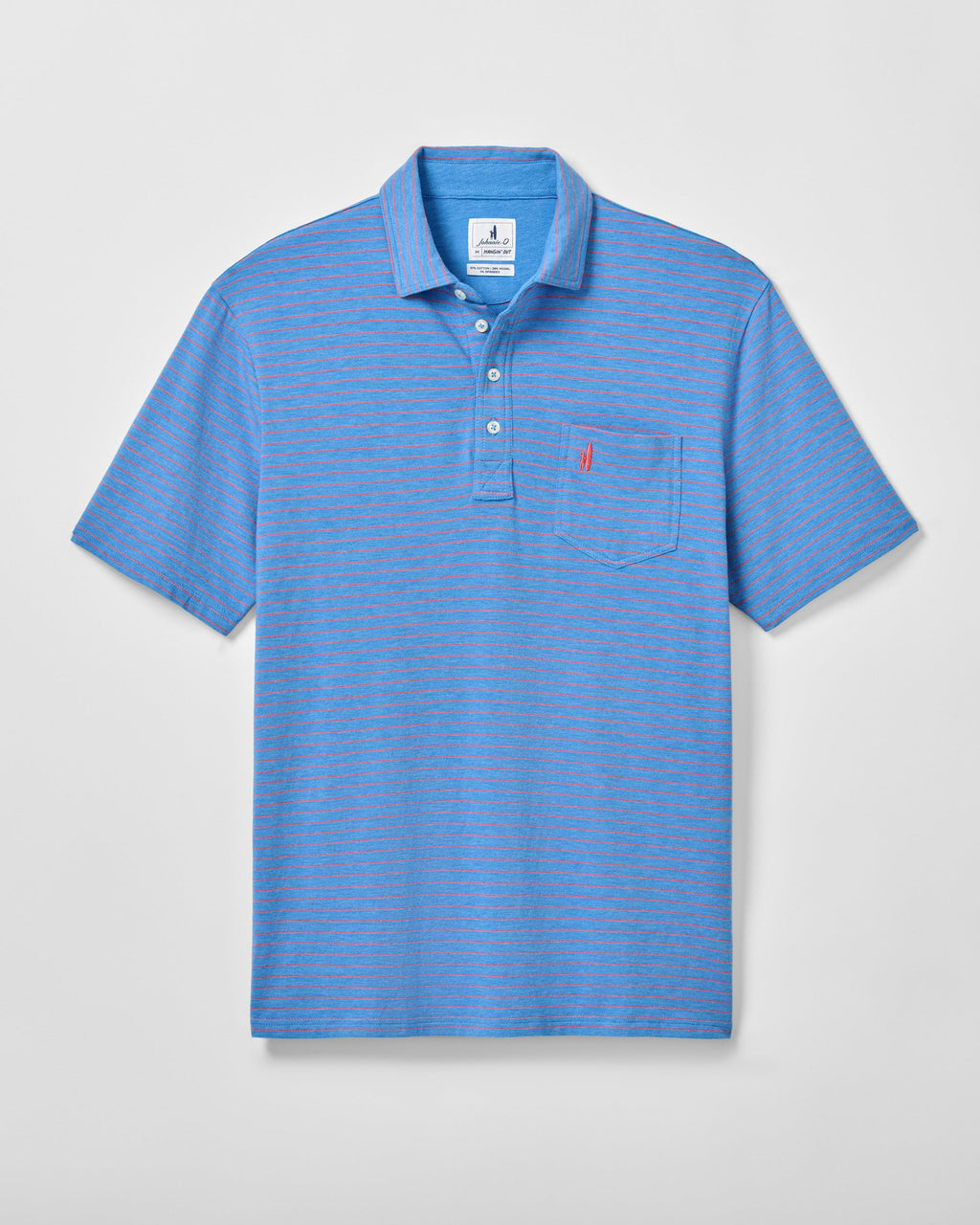 Johnnie-O Original 4-Button Polo - Ryan Stripe, Venice Blue