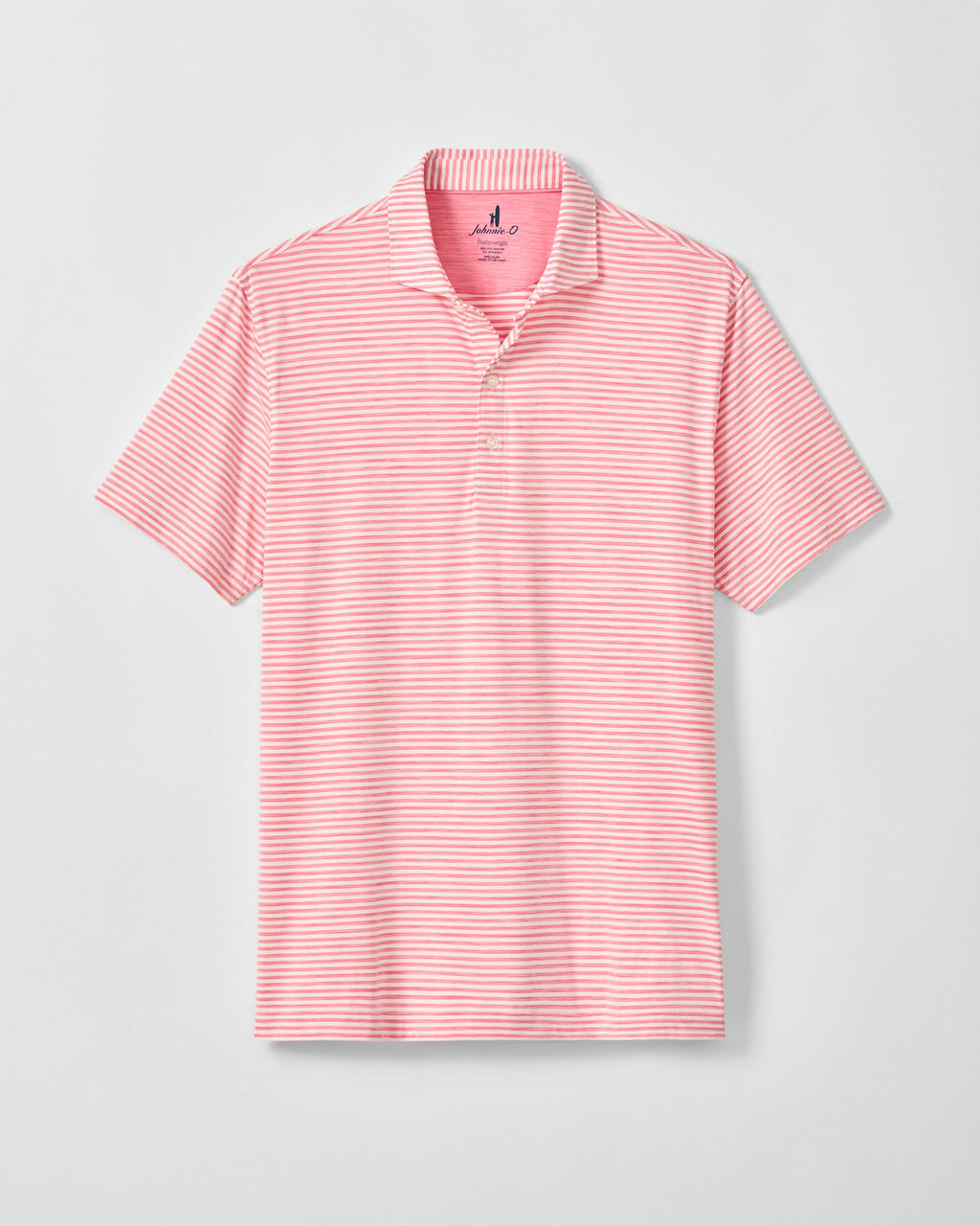 Johnnie-O Featherweight Performance Polo - Seymour, Pink Lemonade