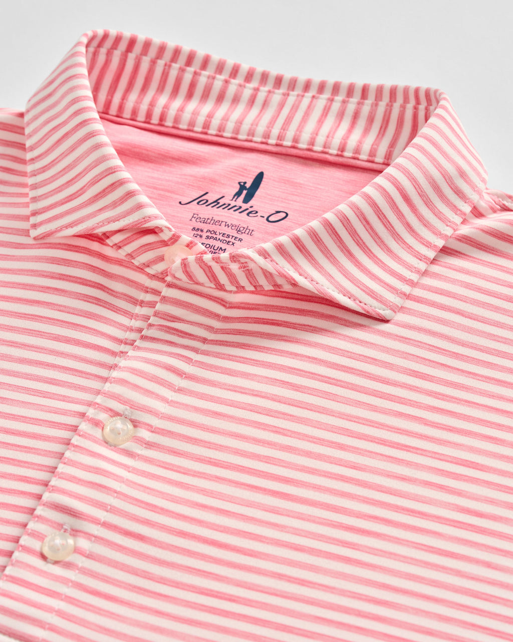 Johnnie-O Featherweight Performance Polo - Seymour, Pink Lemonade