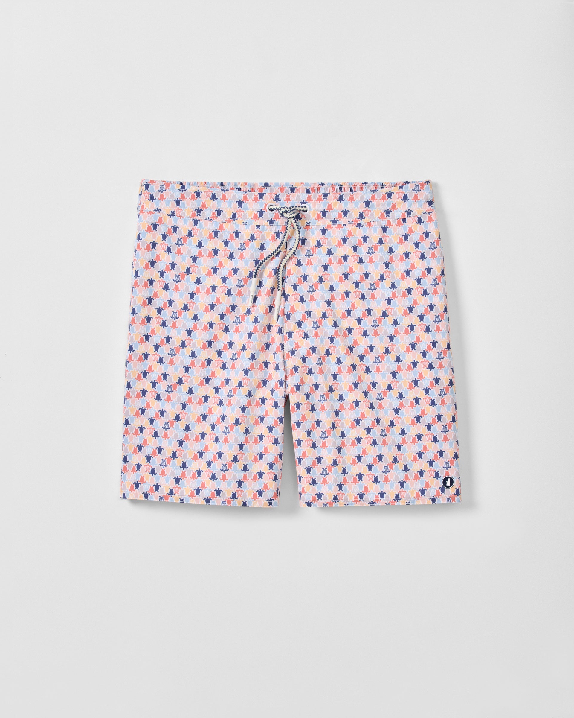 Johnnie-O Half Elastic 7" Swim Trunks, Shelly