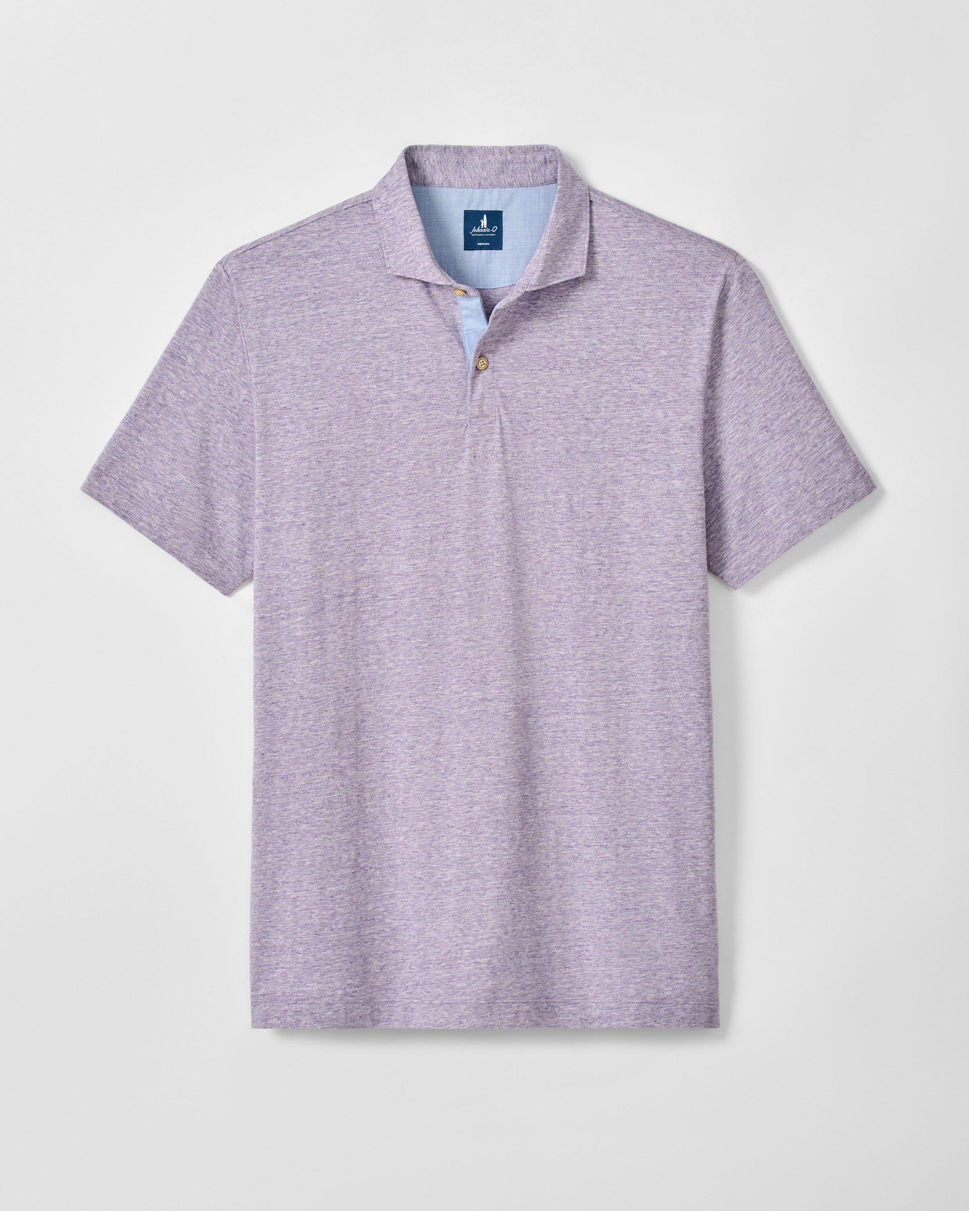 Johnnie-O Slub Cotton Blend Polo - Starnes Heathered, Bluestone
