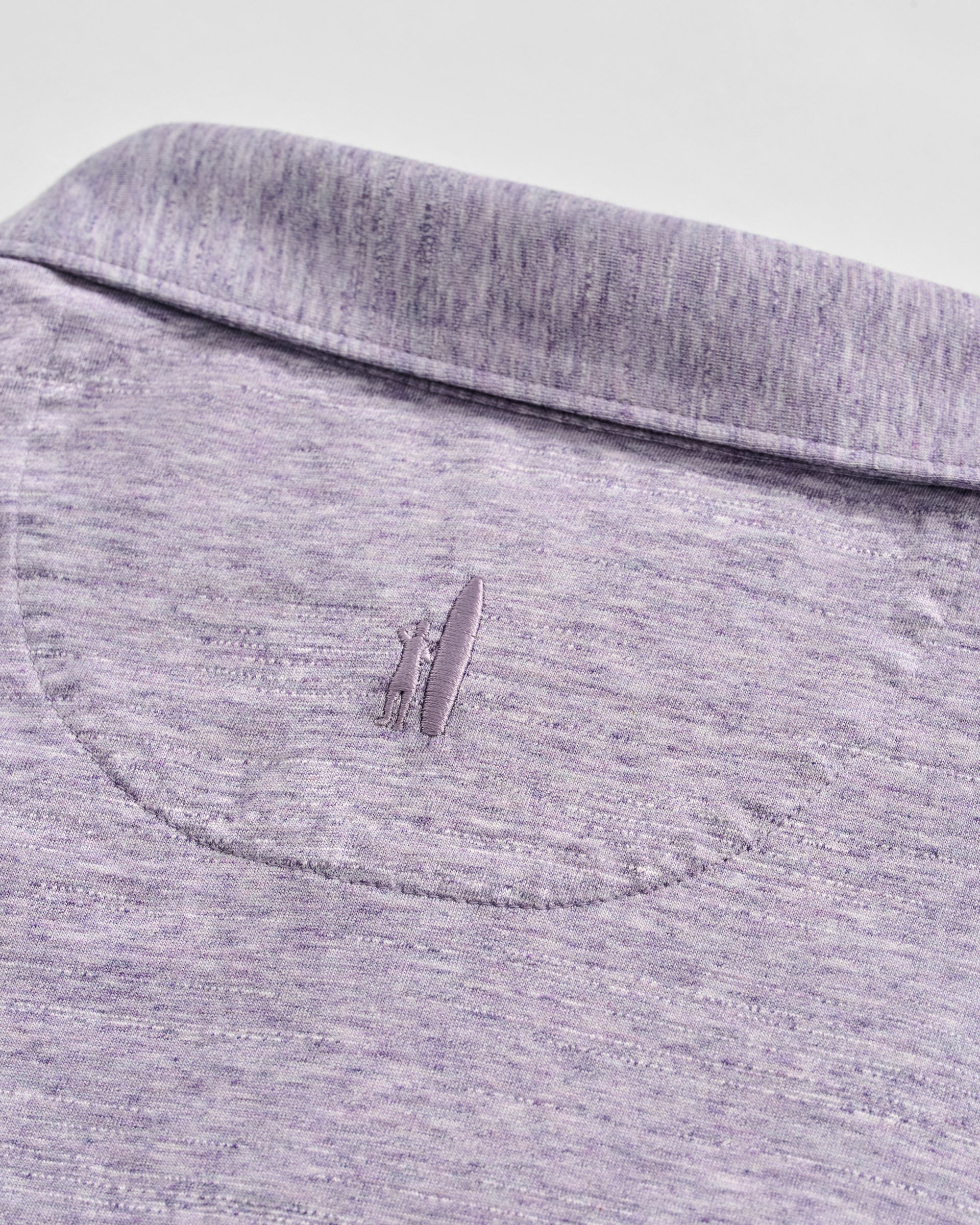 Johnnie-O Slub Cotton Blend Polo - Starnes Heathered, Bluestone