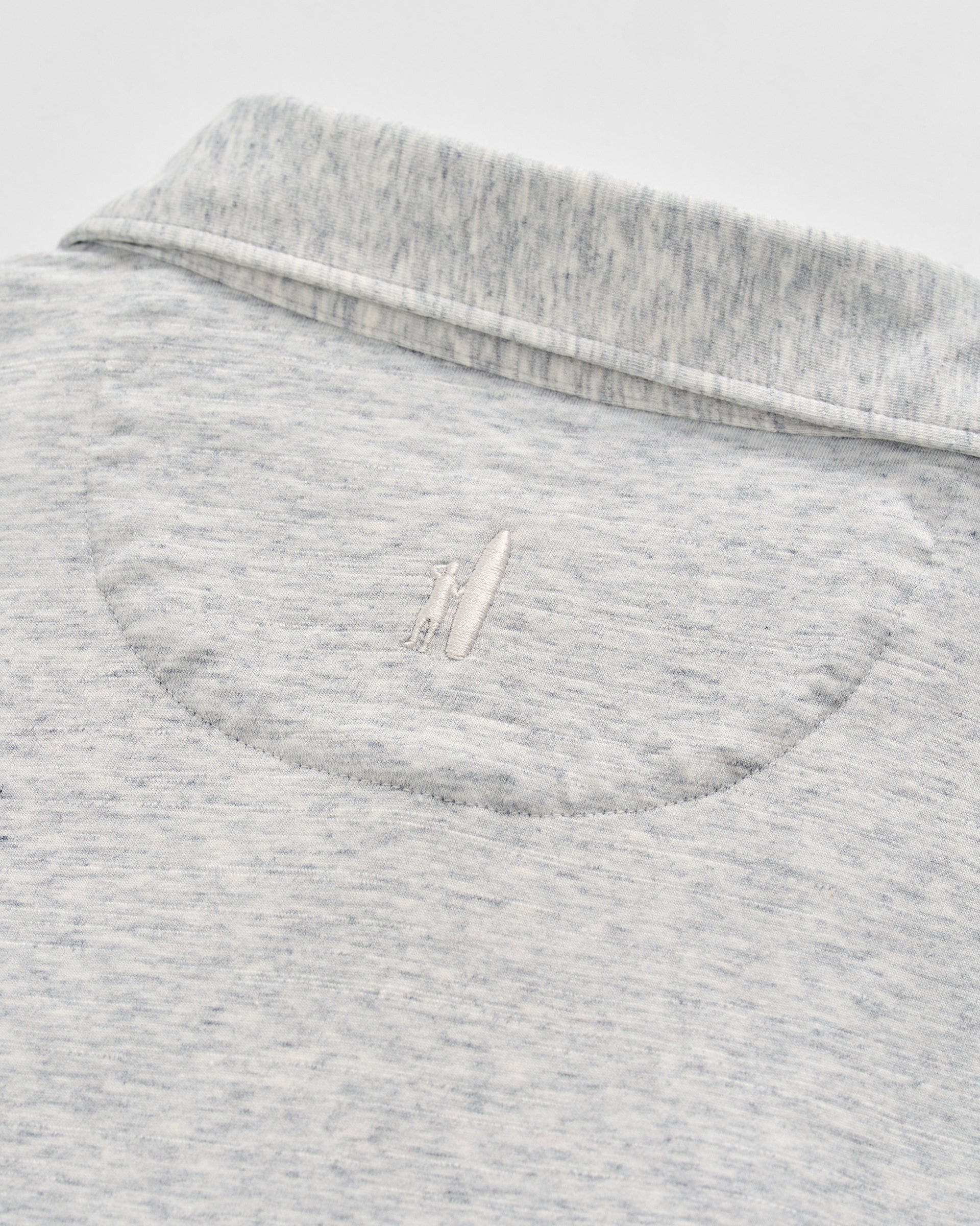 Johnnie-O Slub Cotton Blend Polo - Starnes Heathered, Light Gray