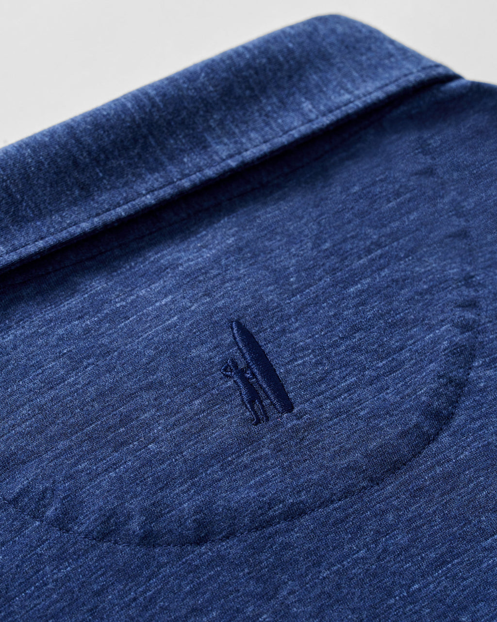 Johnnie-O Slub Cotton Blend Polo - Starnes Heathered, Navy