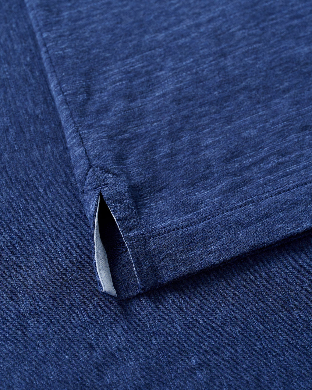 Johnnie-O Slub Cotton Blend Polo - Starnes Heathered, Navy