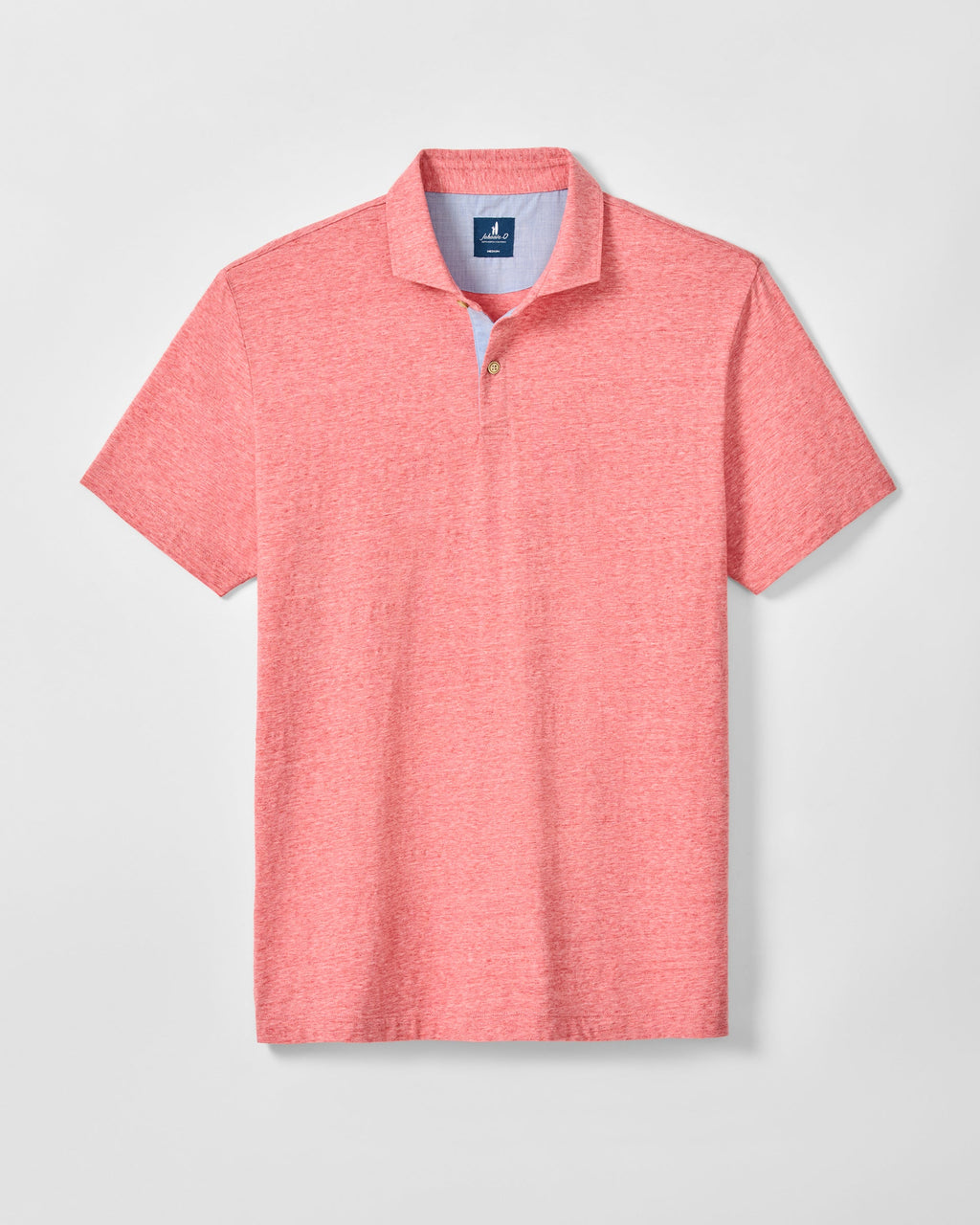 Johnnie-O Slub Cotton Blend Polo - Starnes Heathered, Slate Rose