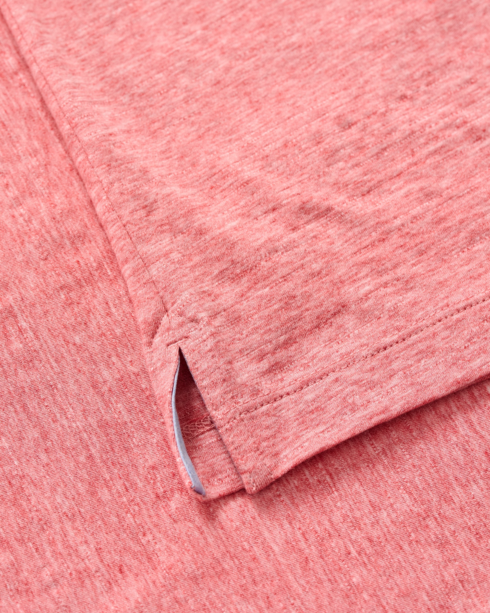 Johnnie-O Slub Cotton Blend Polo - Starnes Heathered, Slate Rose