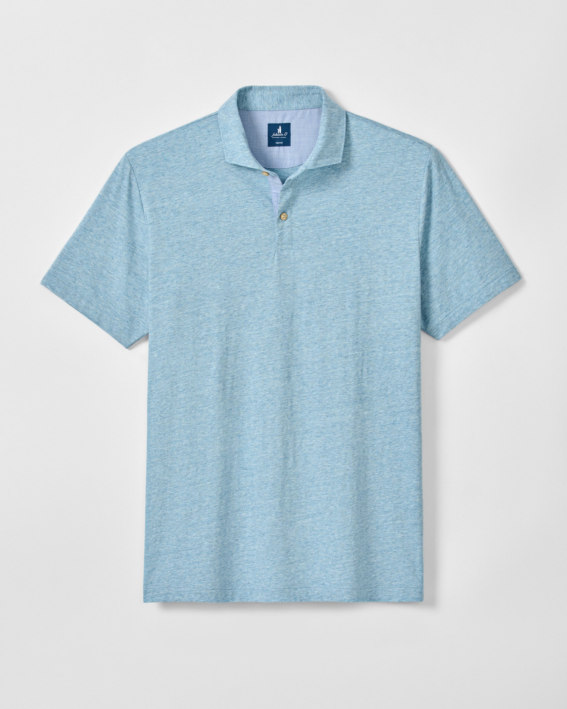 Johnnie-O Slub Cotton Blend Polo - Starnes Heathered, Tropical