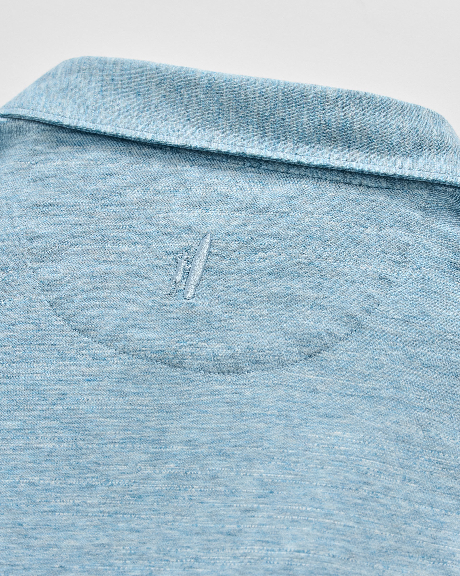Johnnie-O Slub Cotton Blend Polo - Starnes Heathered, Tropical