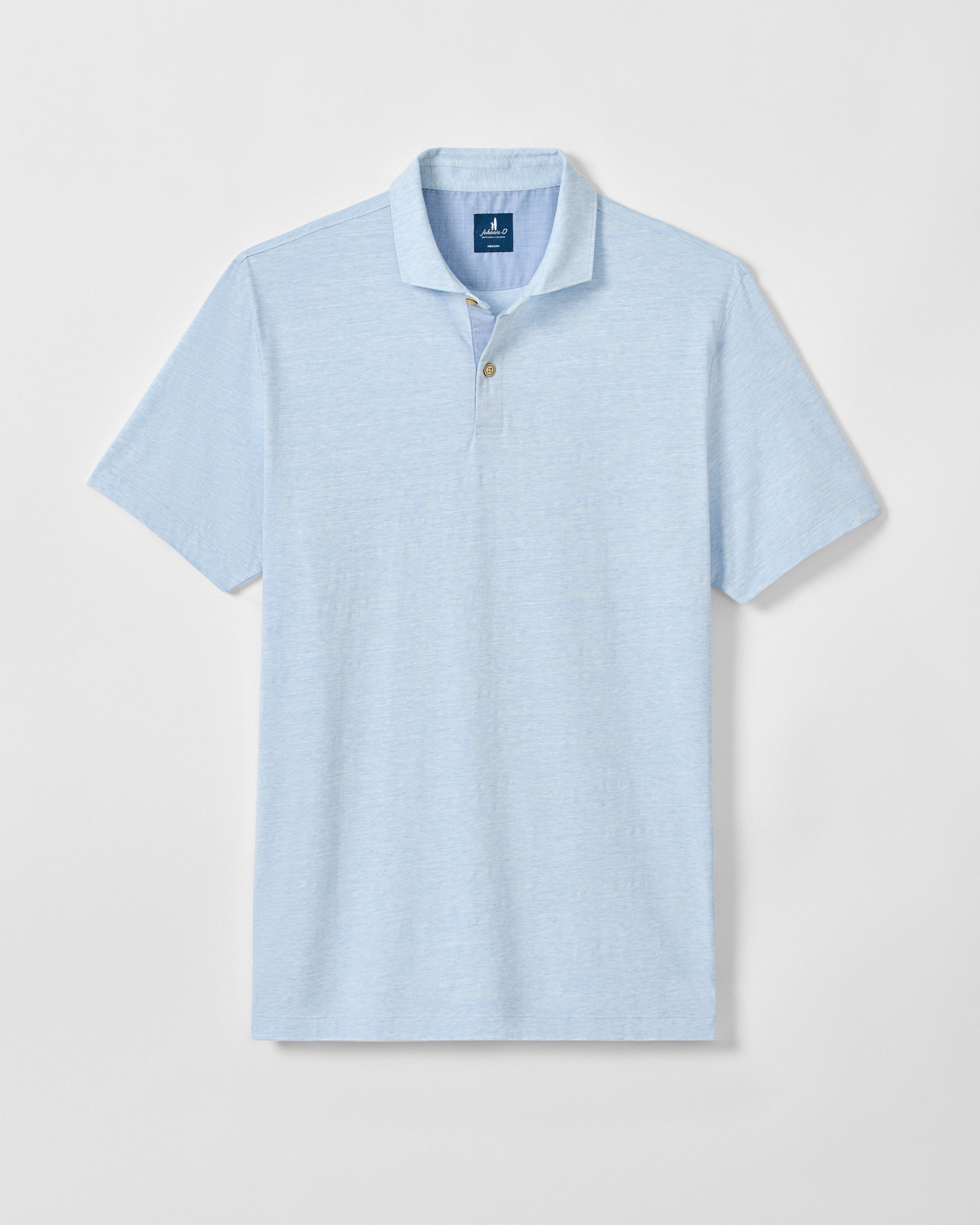 Johnnie-O Slub Cotton Blend Polo - Starnes Heathered, Zen