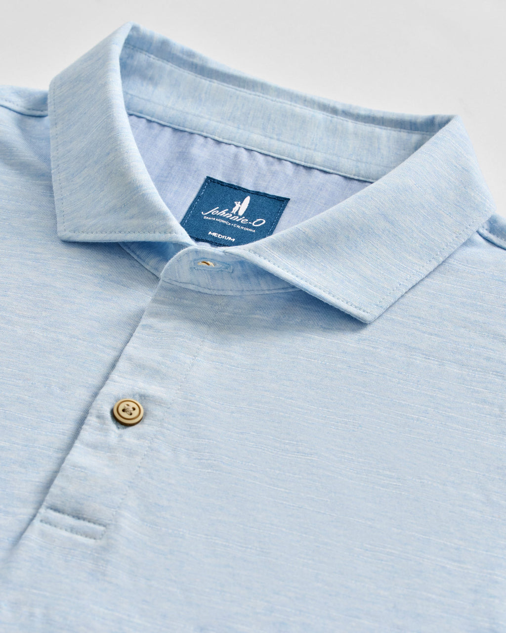 Johnnie-O Slub Cotton Blend Polo - Starnes Heathered, Zen