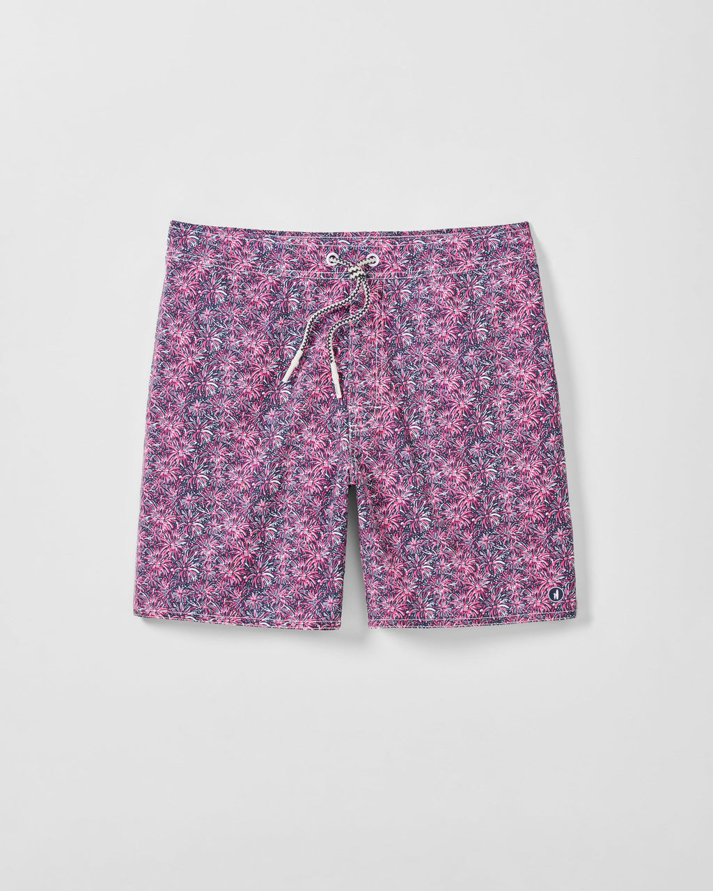 Johnnie-O Half Elastic 7" Swim Trunks, Star Spangled
