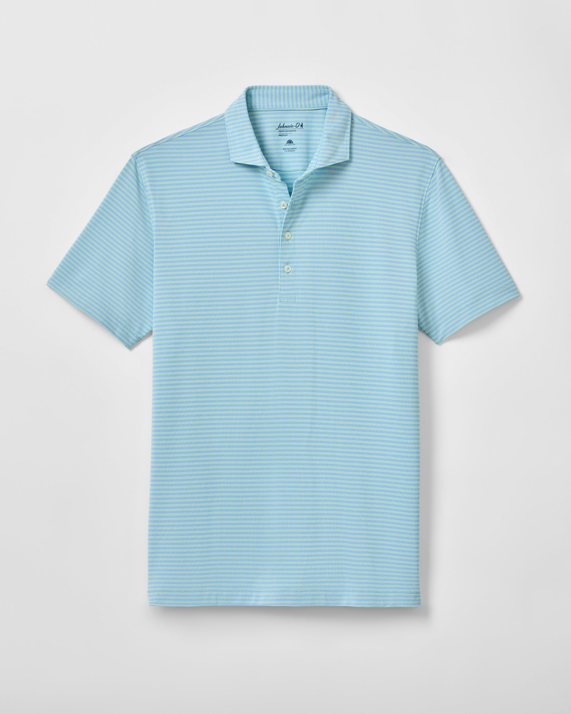 Johnnie-O Performance Mesh Polo - Stetson Stripe, Macaw