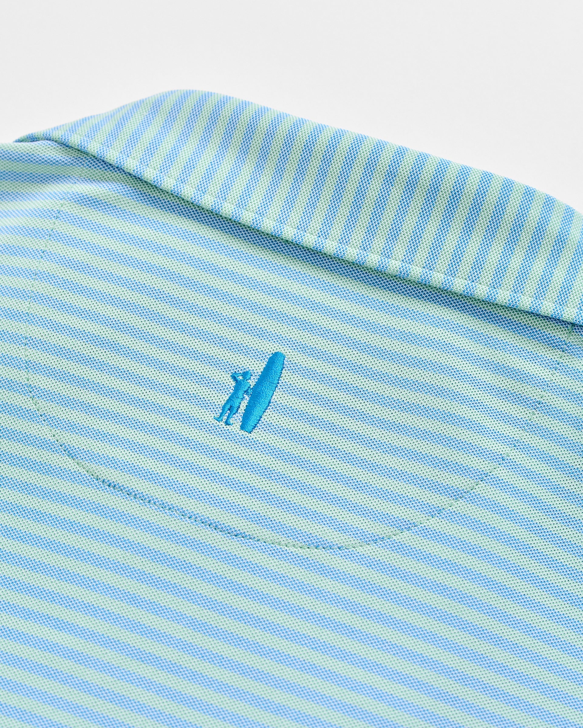 Johnnie-O Performance Mesh Polo - Stetson Stripe, Macaw
