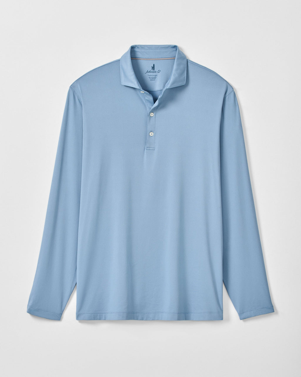 Johnnie-O Featherweight Long Sleeve Performance Polo - Swing, Carbon Fiber